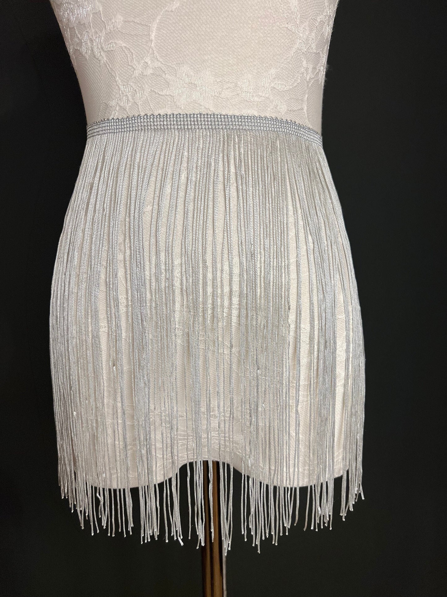 12” Silver Fringe Trim