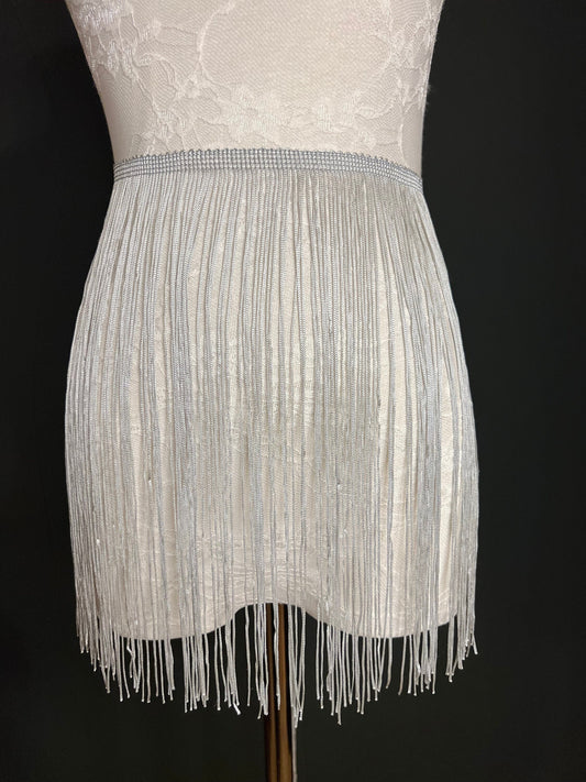 12” Silver Fringe Trim