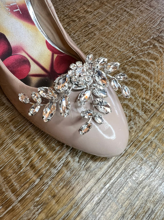 Rhinestone Shoe Clip, Bag Clip, Bridal, Bridesmaid, Party Silver Gold