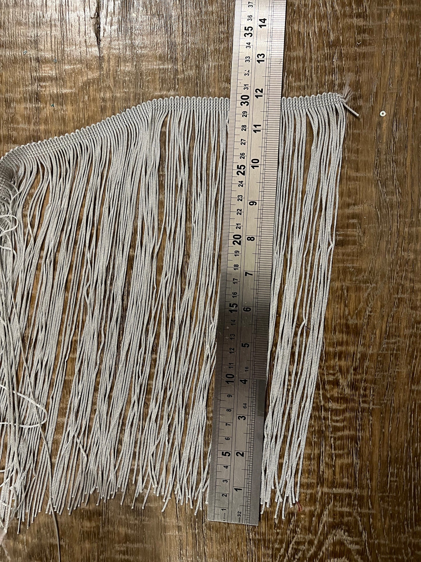 12” Silver Fringe Trim