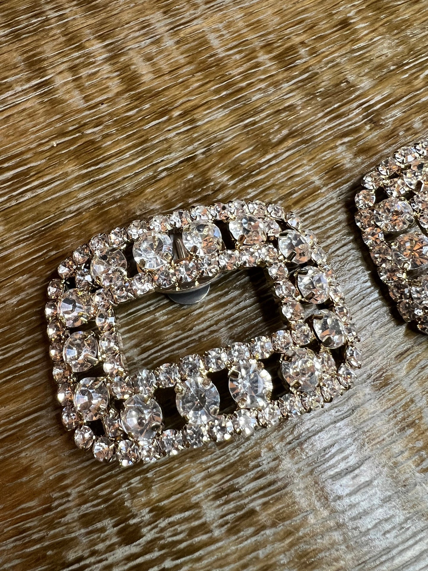 Rhinestone Shoe Clip, Bag Clip, Bridal, Bridesmaid, Party Gold