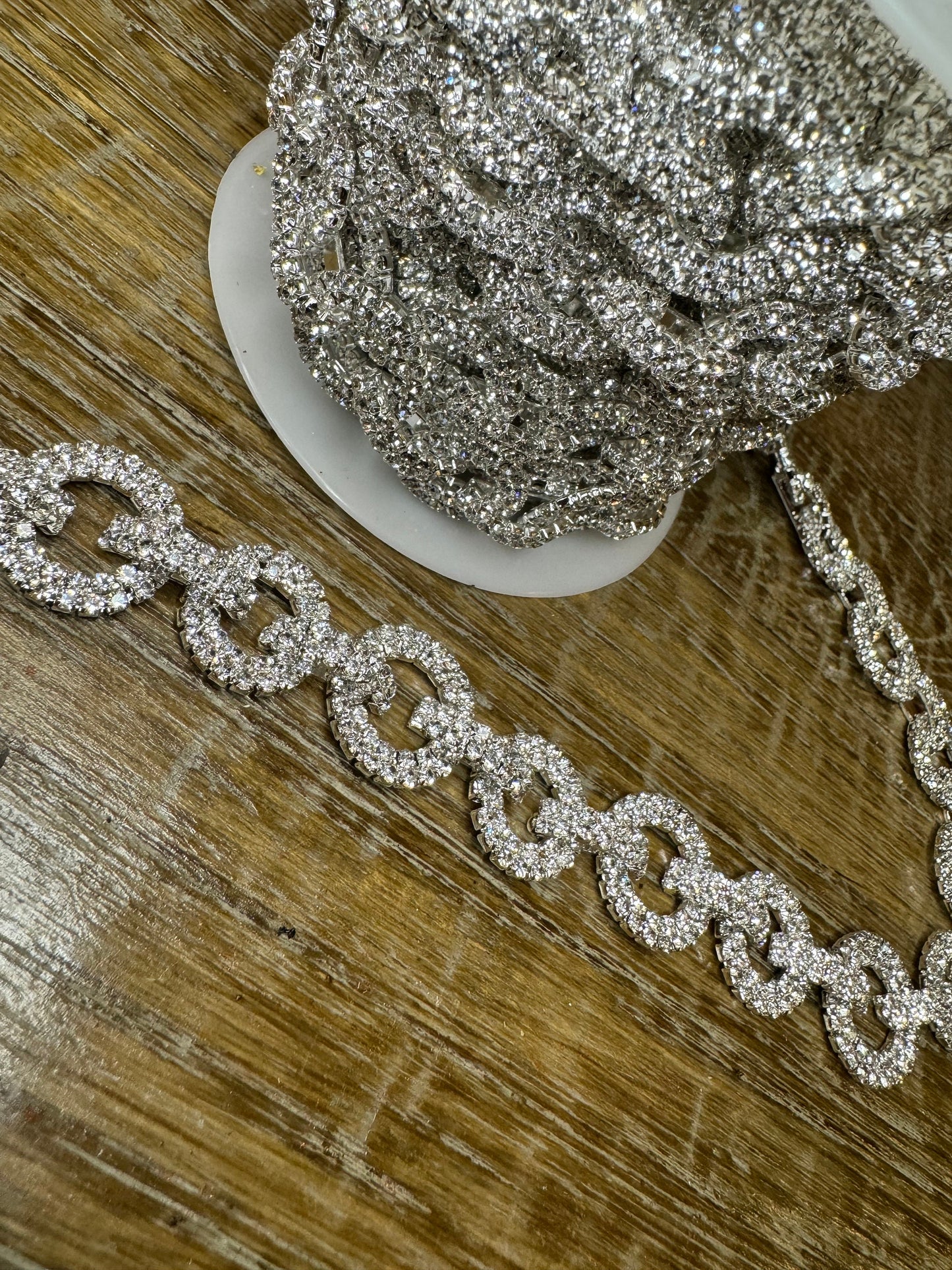 Diamante Chain, Diamanté, High Quality, Rhinestones Trimming, Silver Rhinestones, Diamanté Crystal, Jewel Trimming