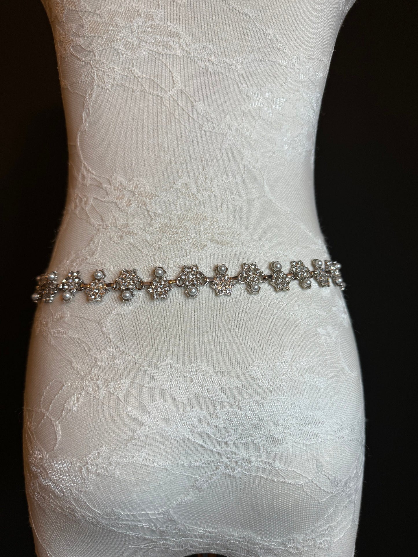 X-Long Belt, Jewel Rhinestone Belt, Chain Belt, Vintage Style Belt, Diamante Pearl Belt, Belt, Gift, Quality Belt, Elegant, Bridal Belt