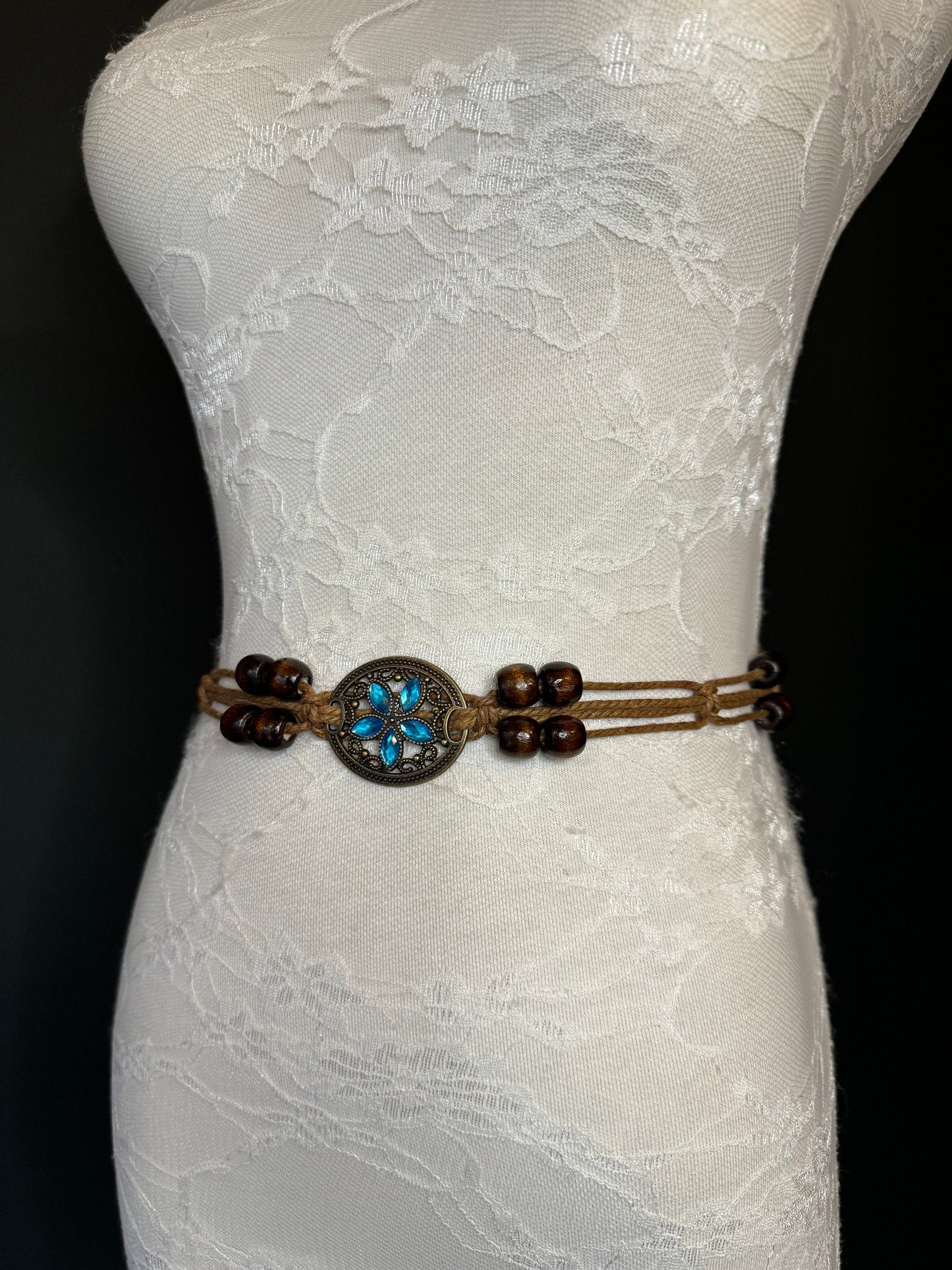 X-Long Belt, Jewel Boho Rhinestone Belt, Cord Belt, Vintage Style Belt, Diamante Belt, Butterfly Belt, Gift, Quality Belt, Swimwear Belt