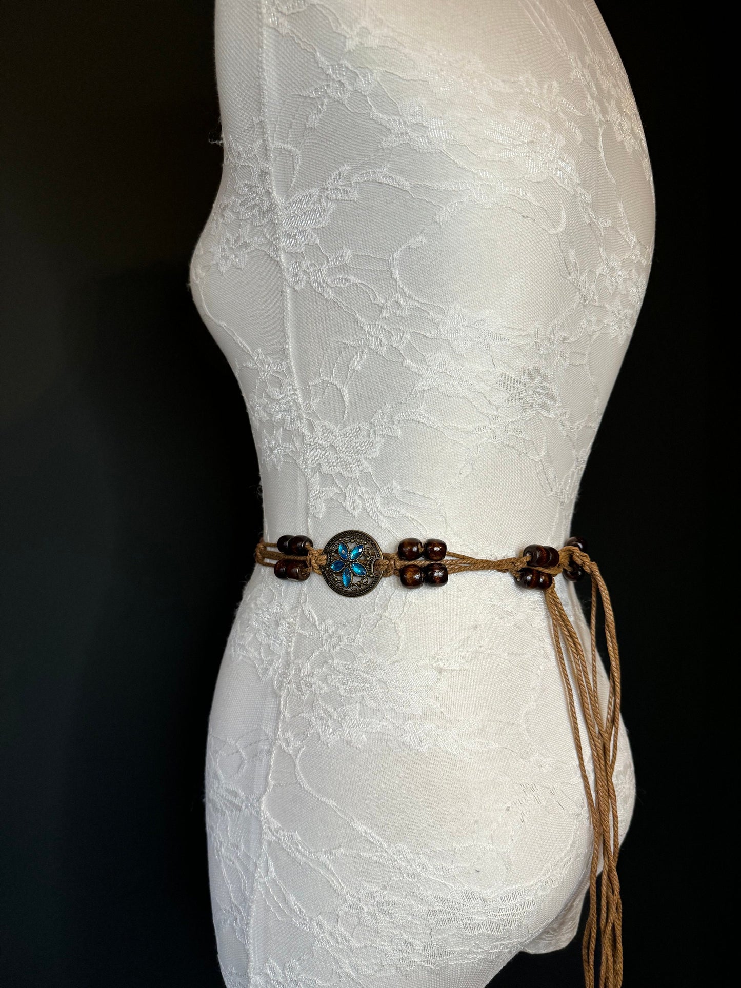 X-Long Belt, Jewel Boho Rhinestone Belt, Cord Belt, Vintage Style Belt, Diamante Belt, Butterfly Belt, Gift, Quality Belt, Swimwear Belt