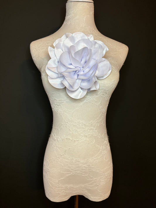 Large Corsage Flower, Black, Ivory, Wine, White, Blue, 7”, 18cm Wide, Large Pin on Corsage, Bridal, Clothing, Accessory, Fashion, FAN Design