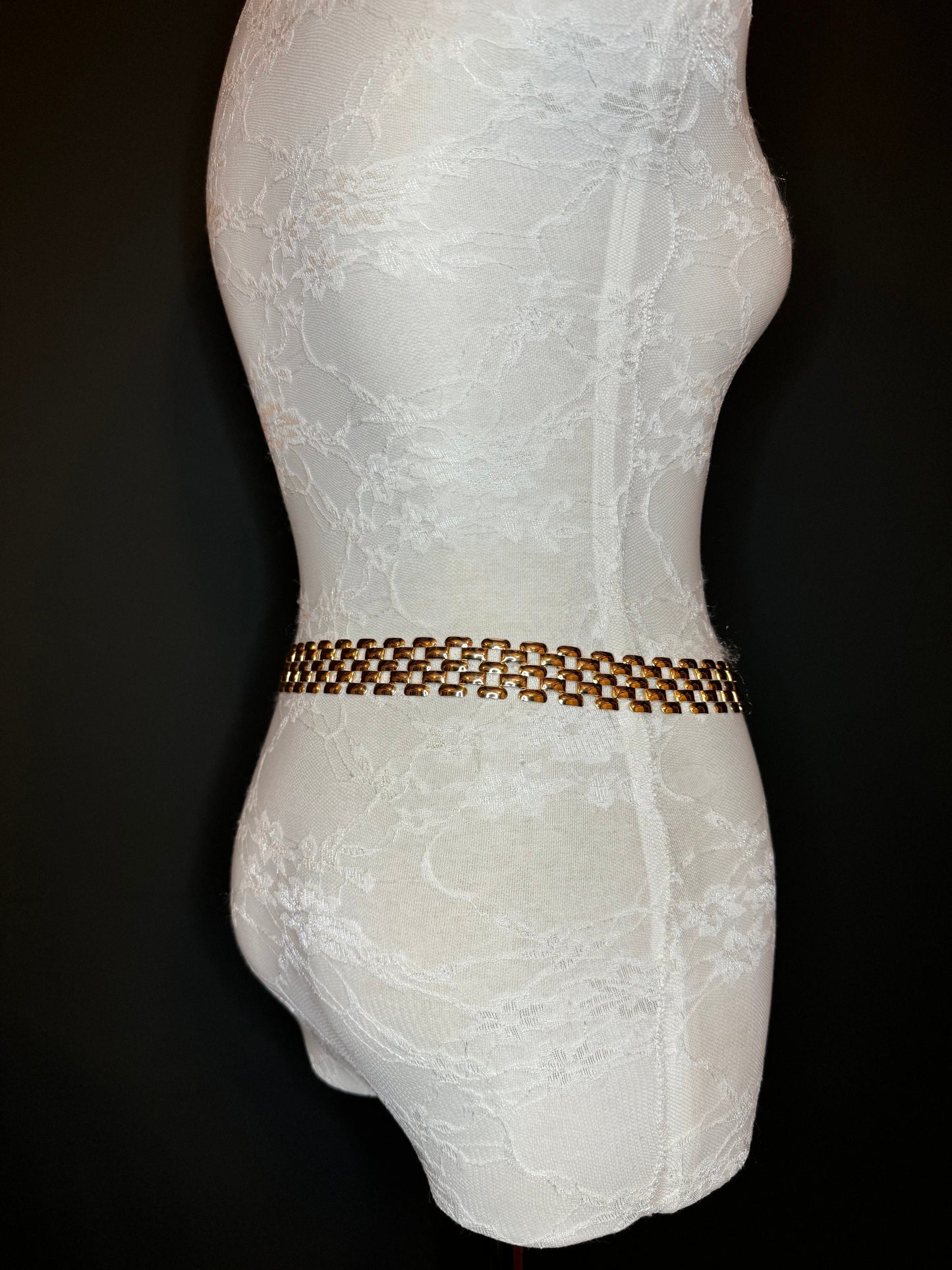 X-long Belt, Gold Buckle Chain Belt, Fashion Belt, Swimwear, Accessory, Gold, Size 18”-60”, Festival, Gift, Dress, FAN Design