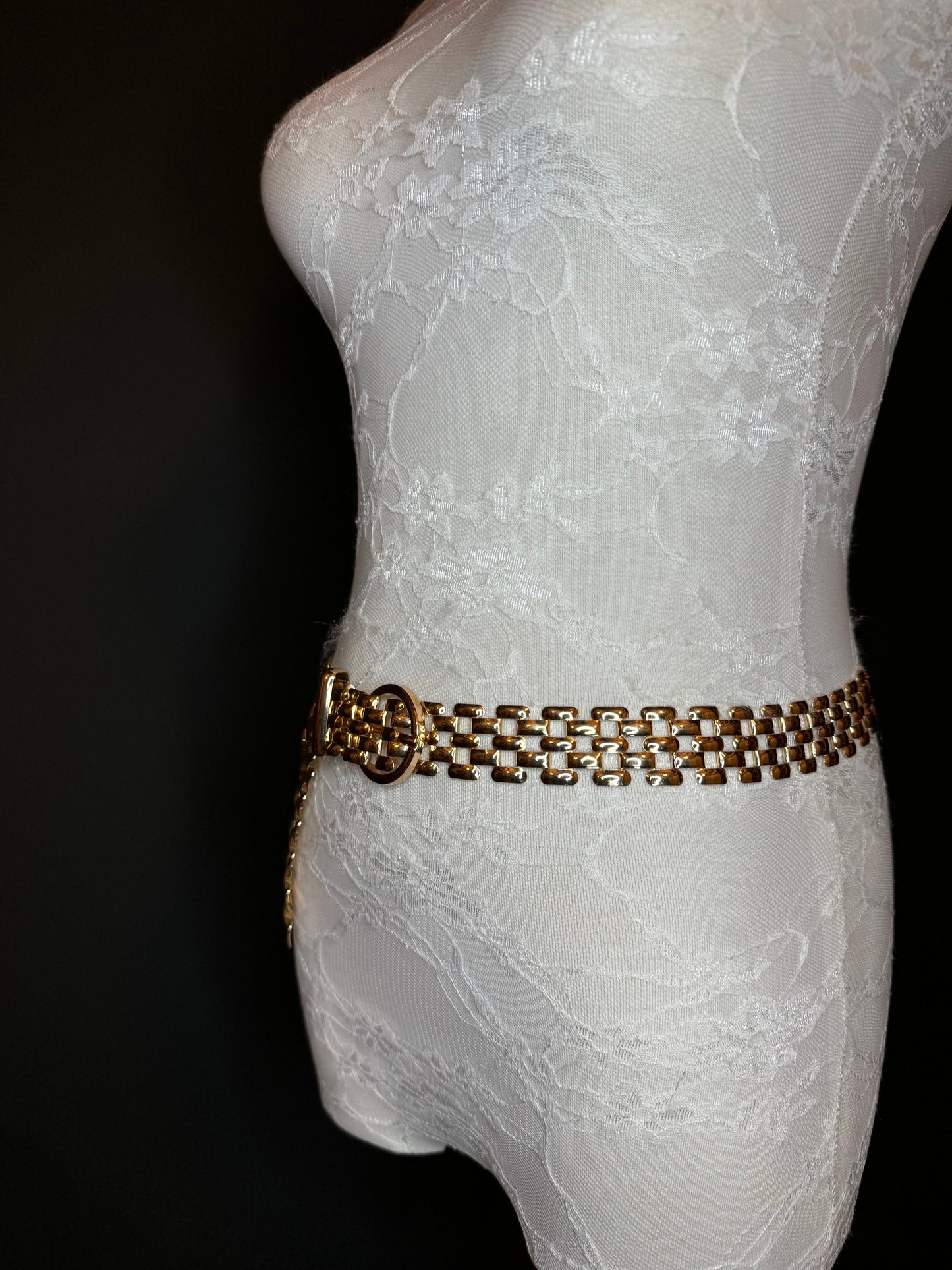 X-long Belt, Gold Buckle Chain Belt, Fashion Belt, Swimwear, Accessory, Gold, Size 18”-60”, Festival, Gift, Dress, FAN Design