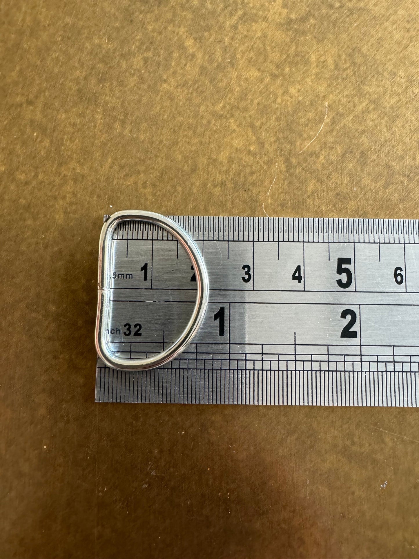 1” D Rings, Metal Over Sized D Rings, 1”, 2.5cm Shiny Silver, Metal D rings, Bags, Chains, Clothing, Belts