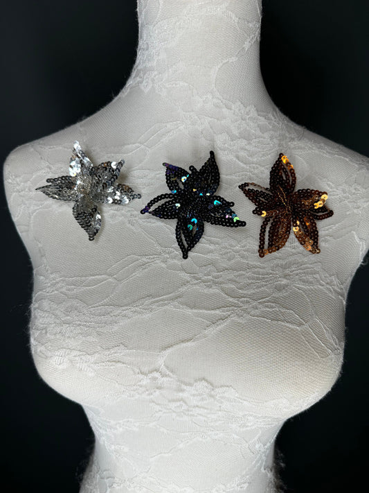 2.5” Brooch  Sequins & Bead Brooch, Fashionable Brooch, Handmade, 3D Brooch, Pin on Brooch, Brooch, Fan Fashion Exclusive Design