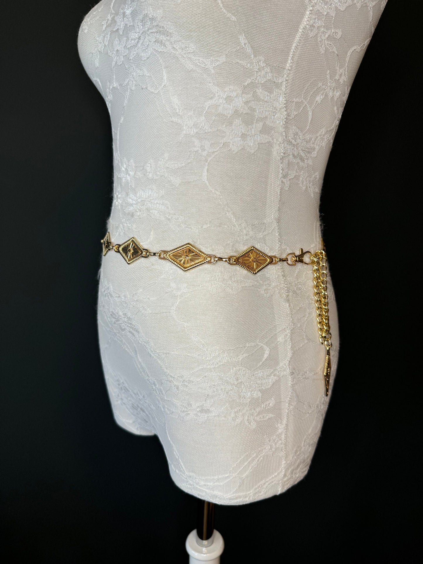 X-long Disc Belt, Gold, Antique Brass, Metal Disc Belt, Teen Sizes, Size 18”-60”, FAN Design, FAN Collection, Fashion Accessory, Gift