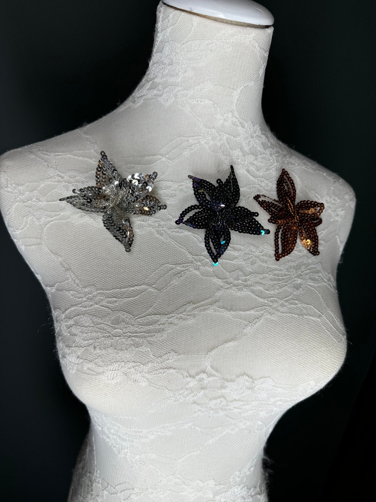 2.5” Brooch  Sequins & Bead Brooch, Fashionable Brooch, Handmade, 3D Brooch, Pin on Brooch, Brooch, Fan Fashion Exclusive Design