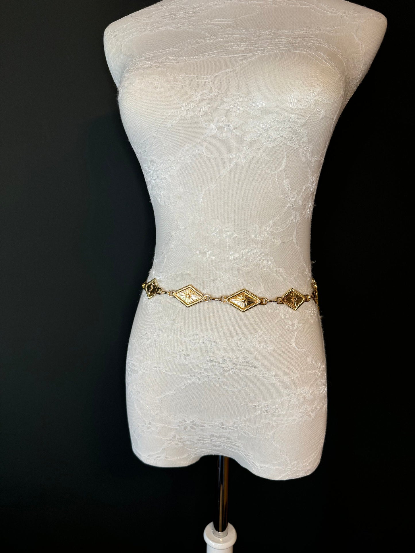 X-long Disc Belt, Gold, Antique Brass, Metal Disc Belt, Teen Sizes, Size 18”-60”, FAN Design, FAN Collection, Fashion Accessory, Gift