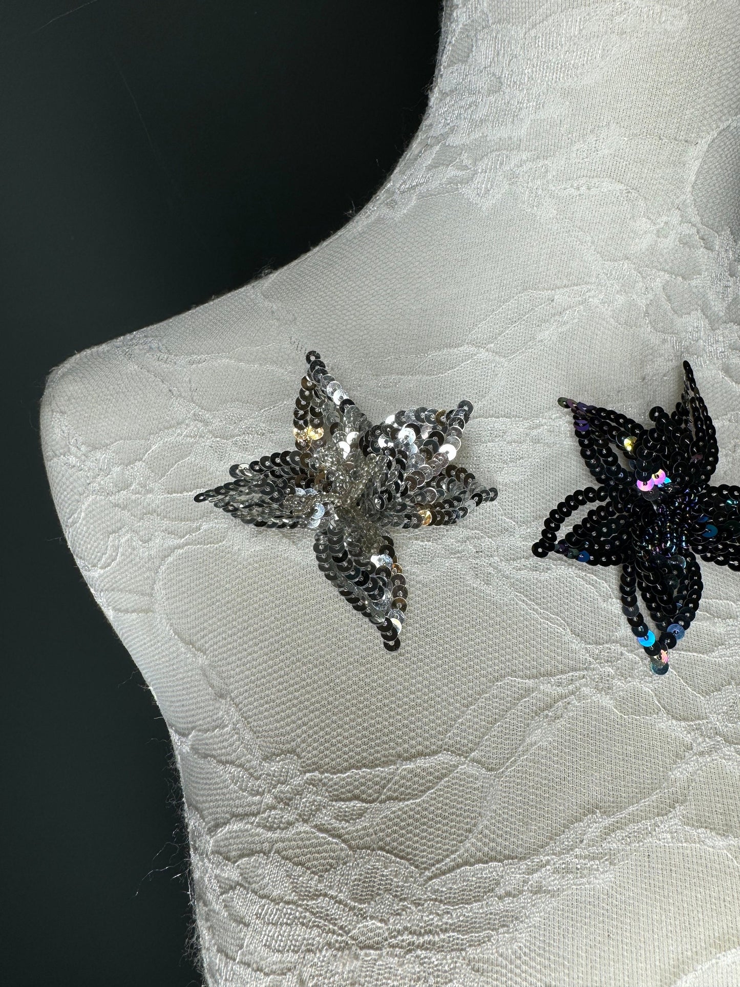 2.5” Brooch  Sequins & Bead Brooch, Fashionable Brooch, Handmade, 3D Brooch, Pin on Brooch, Brooch, Fan Fashion Exclusive Design