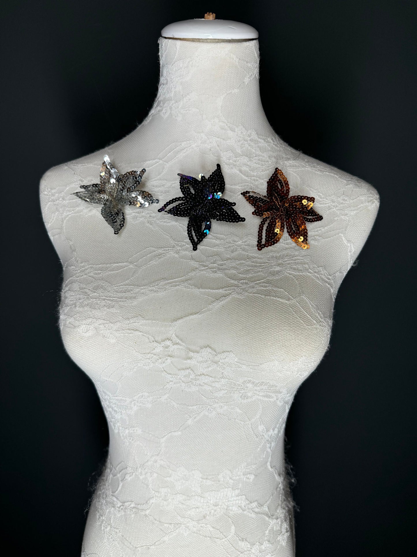 2.5” Brooch  Sequins & Bead Brooch, Fashionable Brooch, Handmade, 3D Brooch, Pin on Brooch, Brooch, Fan Fashion Exclusive Design