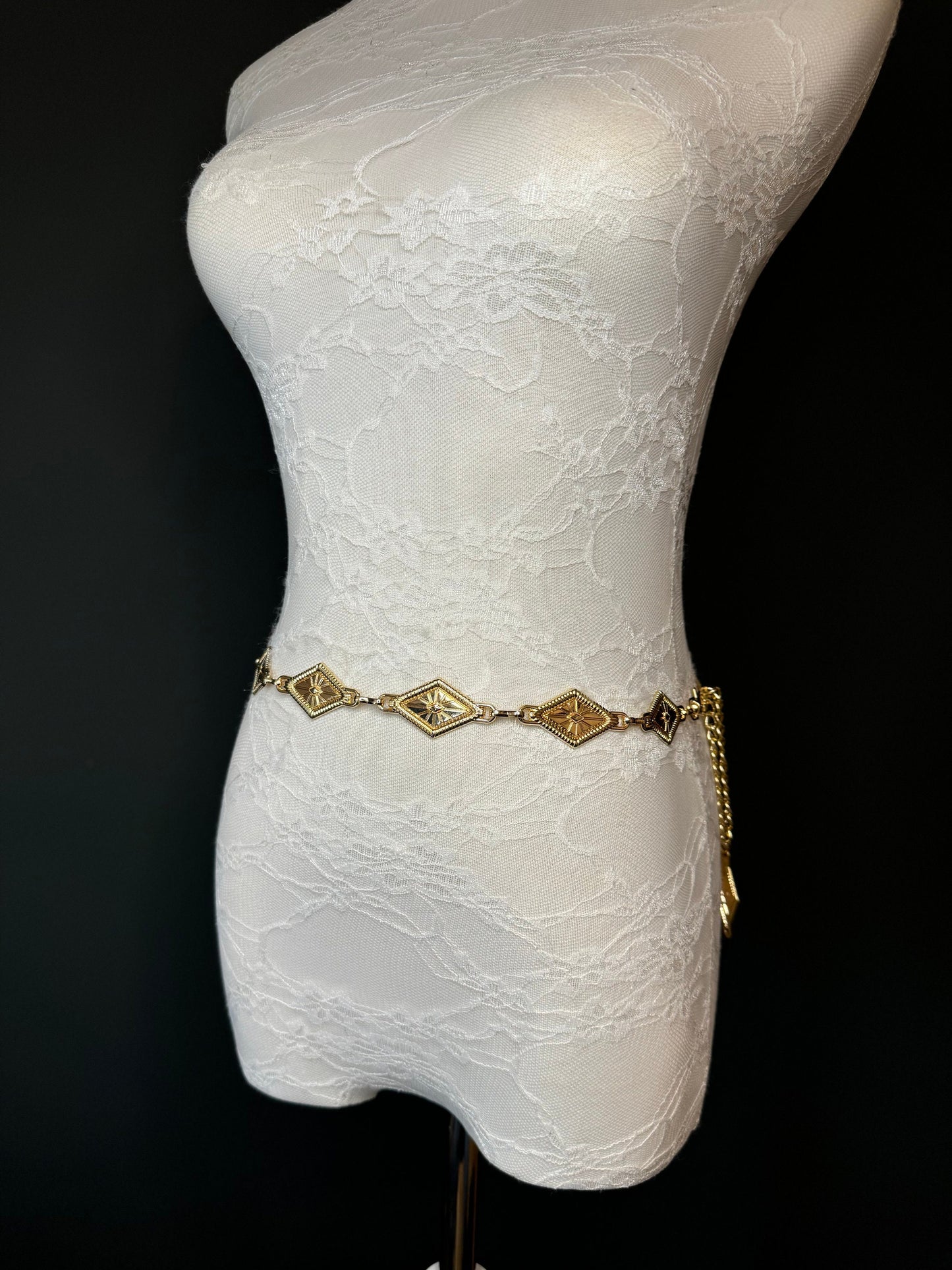 X-long Disc Belt, Gold, Antique Brass, Metal Disc Belt, Teen Sizes, Size 18”-60”, FAN Design, FAN Collection, Fashion Accessory, Gift