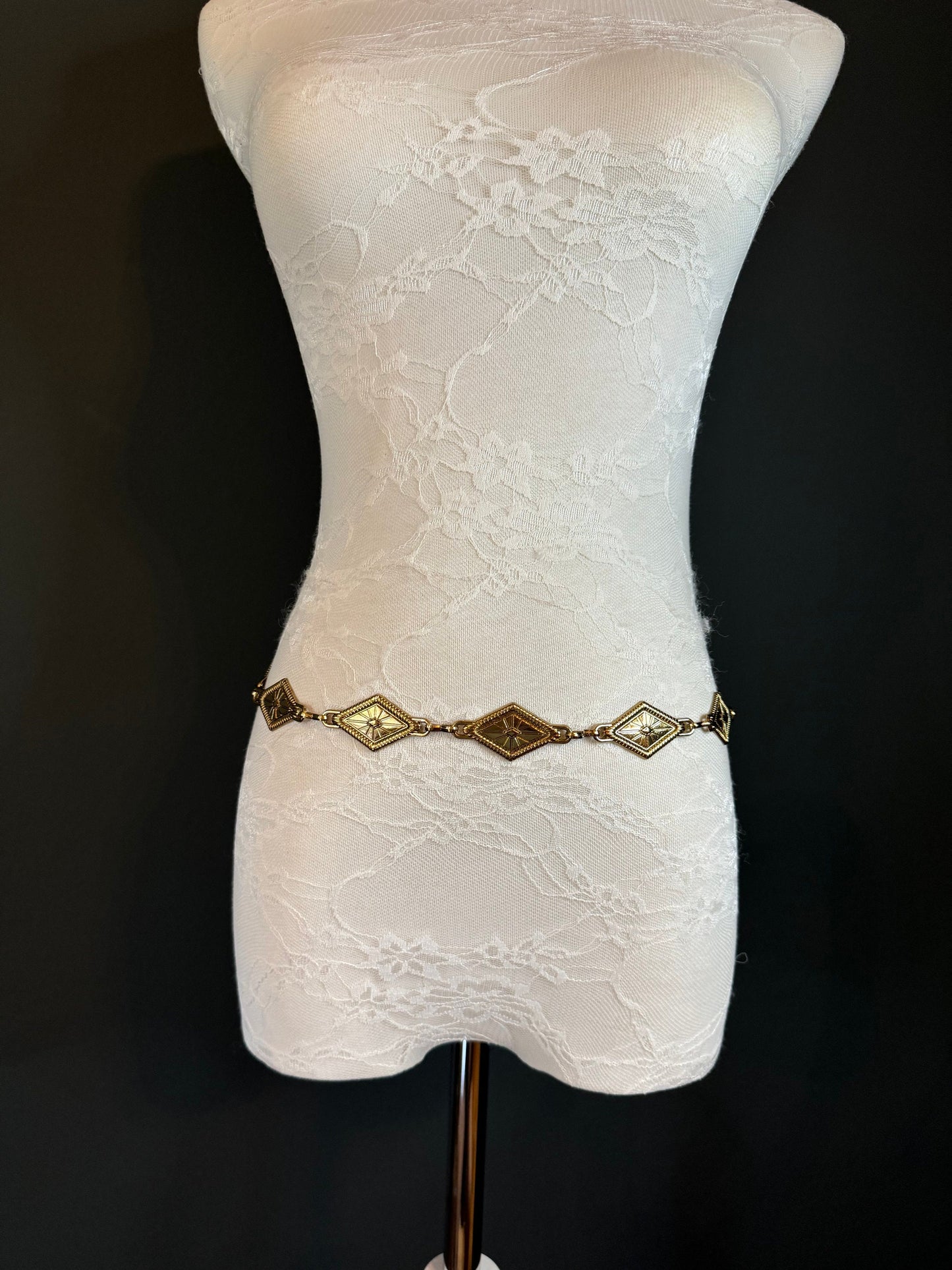 X-long Disc Belt, Gold, Antique Brass, Metal Disc Belt, Teen Sizes, Size 18”-60”, FAN Design, FAN Collection, Fashion Accessory, Gift