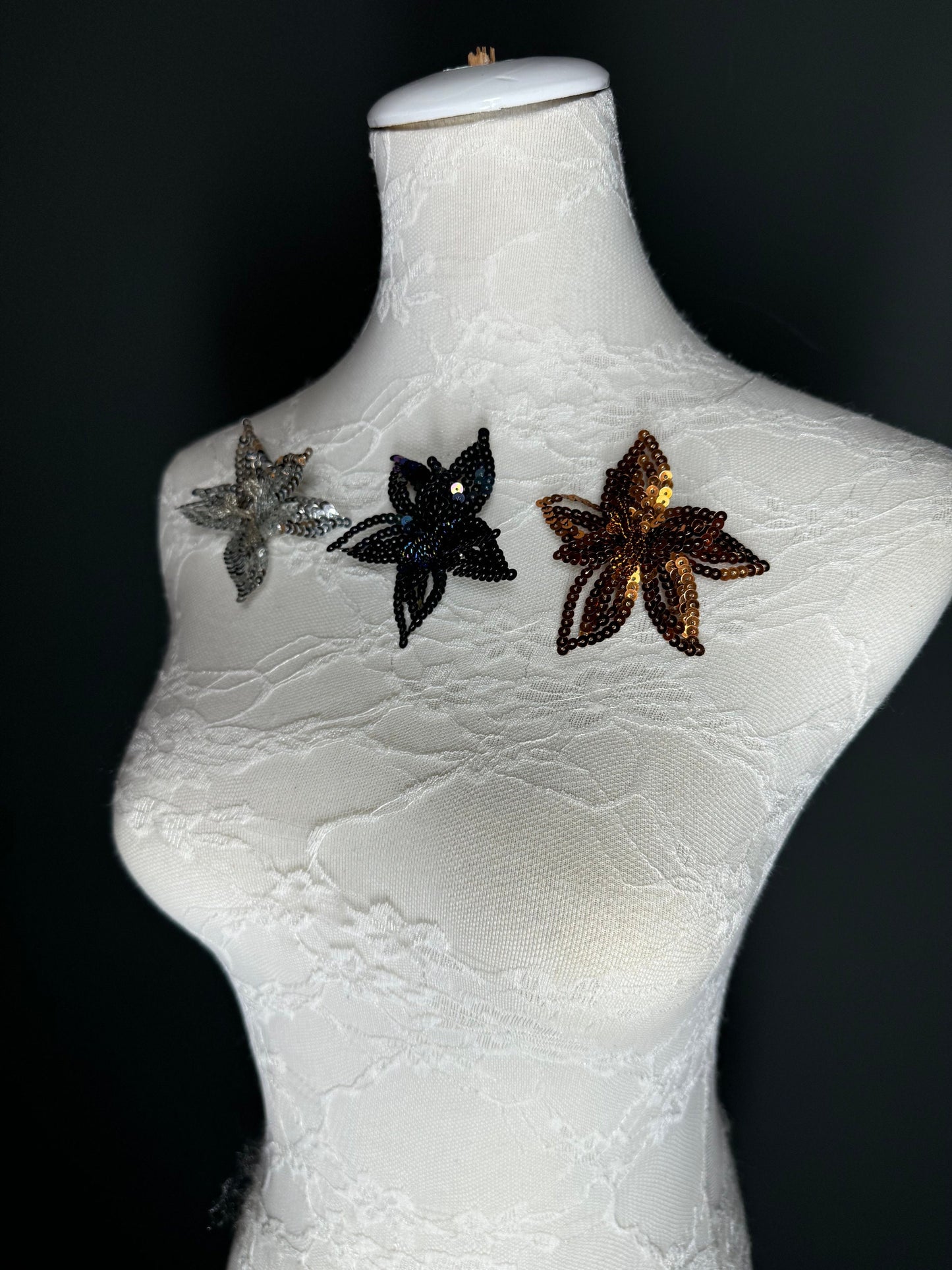 2.5” Brooch  Sequins & Bead Brooch, Fashionable Brooch, Handmade, 3D Brooch, Pin on Brooch, Brooch, Fan Fashion Exclusive Design