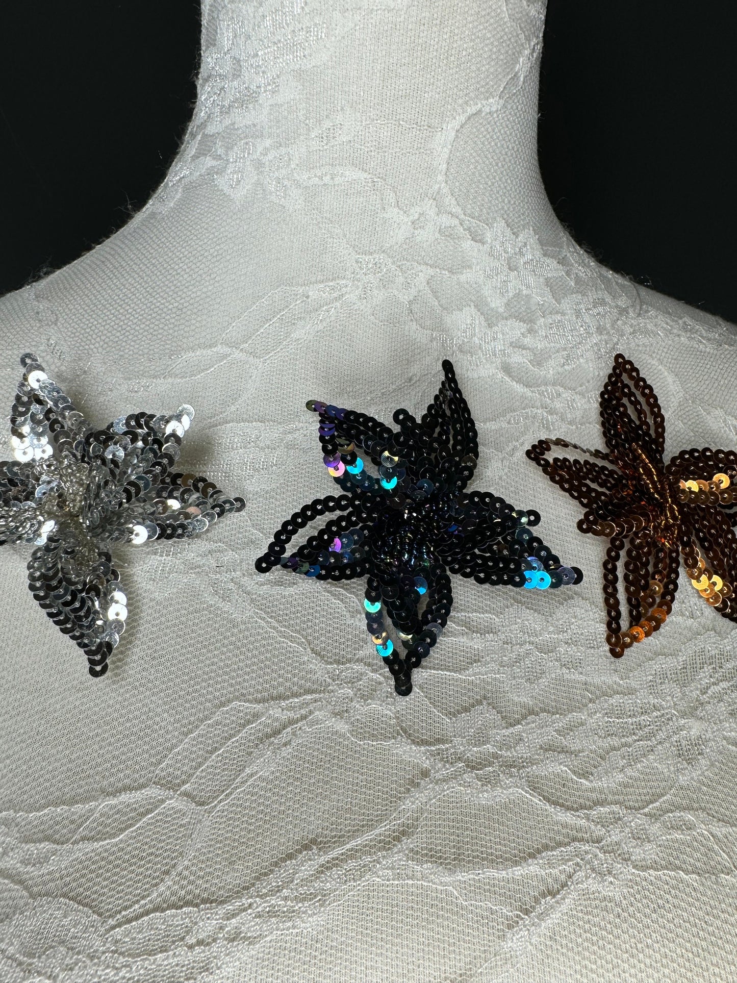 2.5” Brooch  Sequins & Bead Brooch, Fashionable Brooch, Handmade, 3D Brooch, Pin on Brooch, Brooch, Fan Fashion Exclusive Design