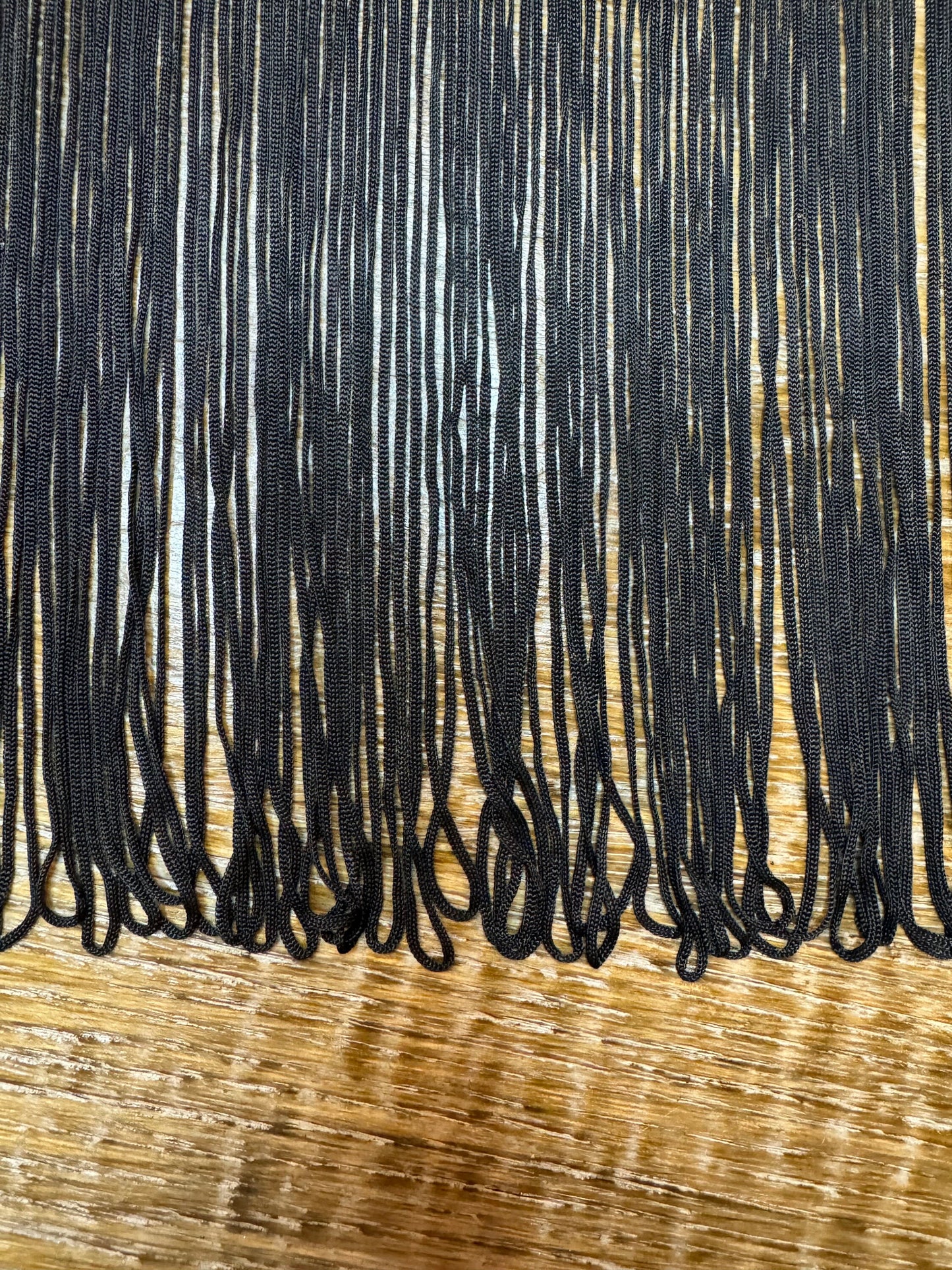 12” wide STRETCH fringe, elegant fringe, black, quality fringe trimming, Rayon Quality fringe, UK made Very High Quality, Furnishing, Dance