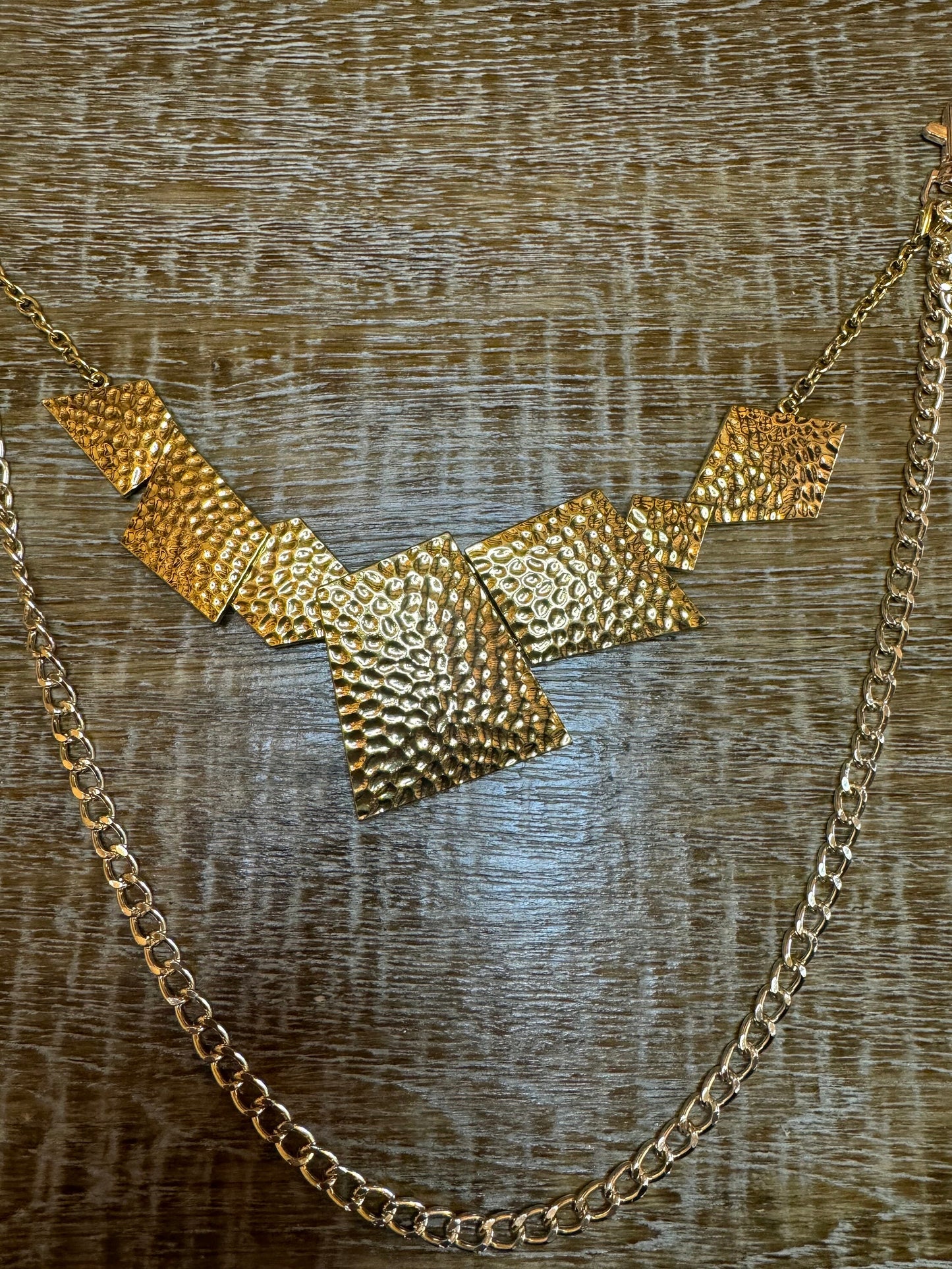 Jeans Chain, Elegant Chain, Fashion Jeans Chain, Gold Jeans Chain, Hammered Metal Jeans Chain, Two row chains, Gift, Festival, Bags