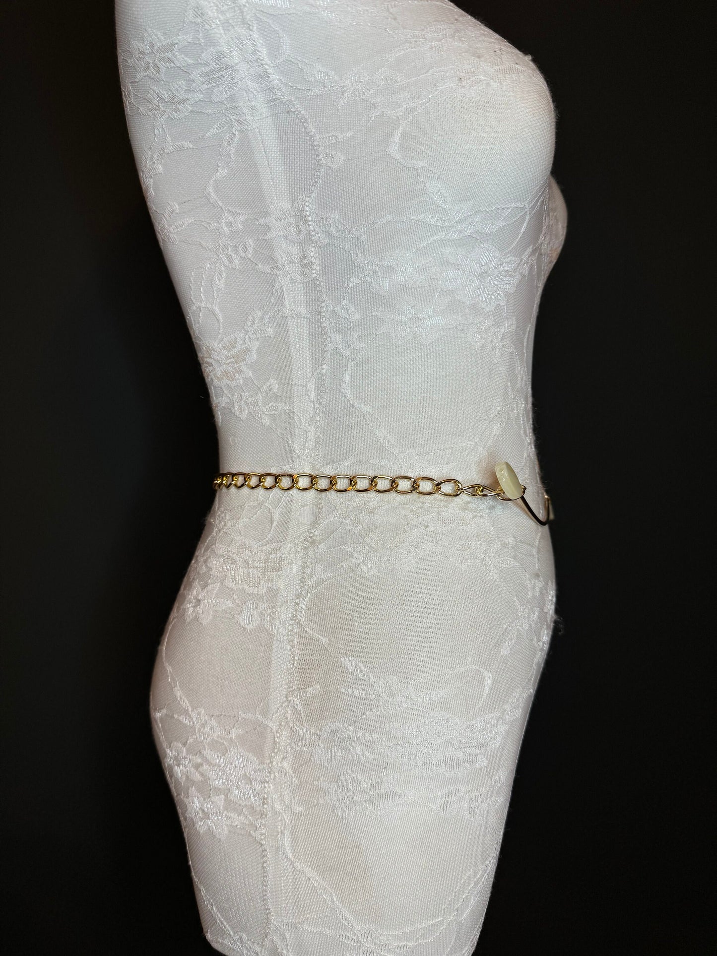 X-long Belt, Gold Buckle Chain Belt, Fashion Belt, Swimwear, Accessory, Gold, Size 18”-60”, Festival, Gift, Dress, FAN Design