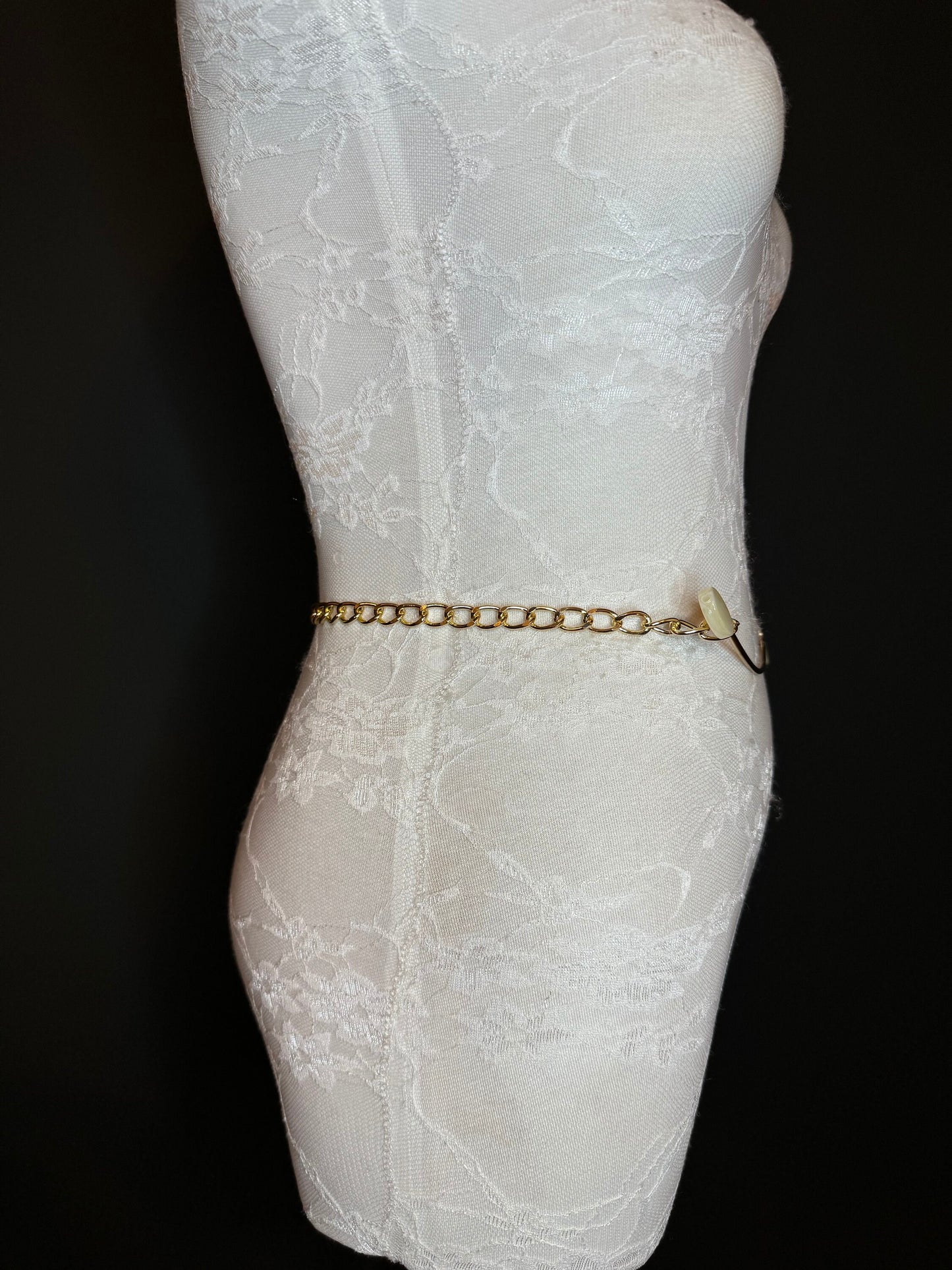 X-long Belt, Gold Buckle Chain Belt, Fashion Belt, Swimwear, Accessory, Gold, Size 18”-60”, Festival, Gift, Dress, FAN Design