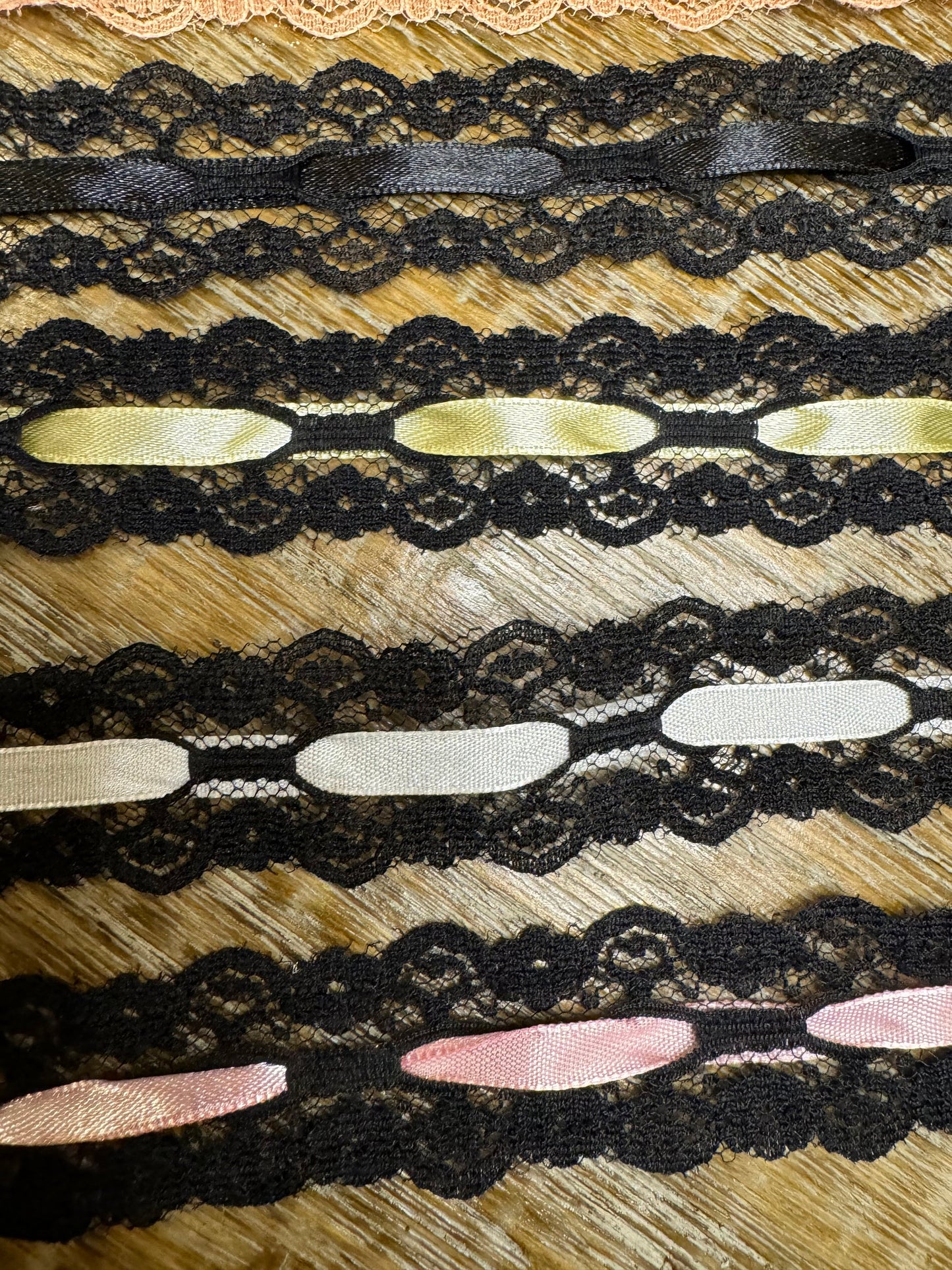 Ribbon Slot Lace, Lace Trim, 6 colours, Fashion Lace, Underwear, Clothing, Vintage Fashion 2