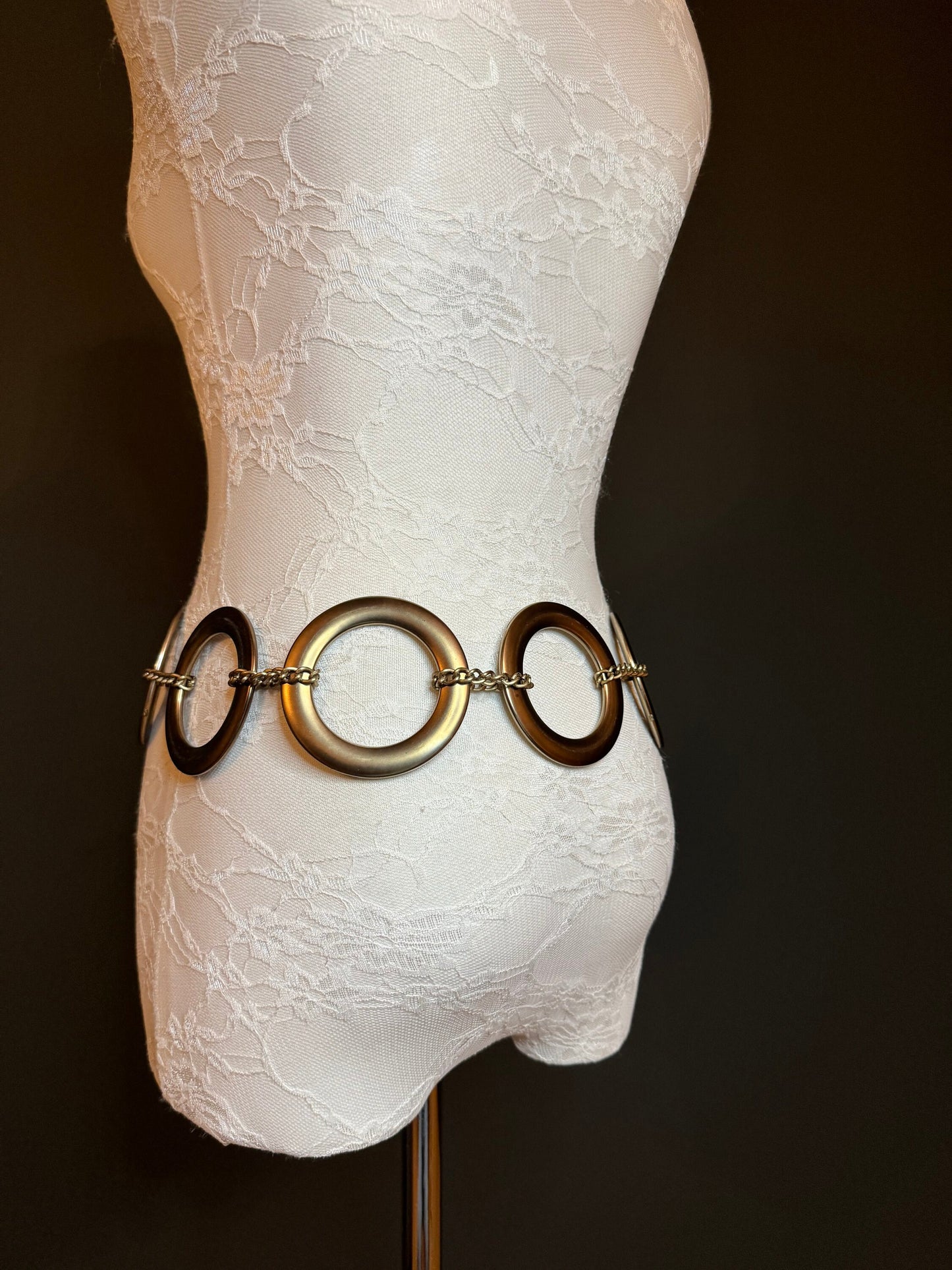X-long Belt, Ring Belt, Gold Rings Belt, Gold, Silver, Antique Brass, Chain Belt, Fashion Belt, Rings, 8cm Rings, Teen Sizes, 18”-60” sizes