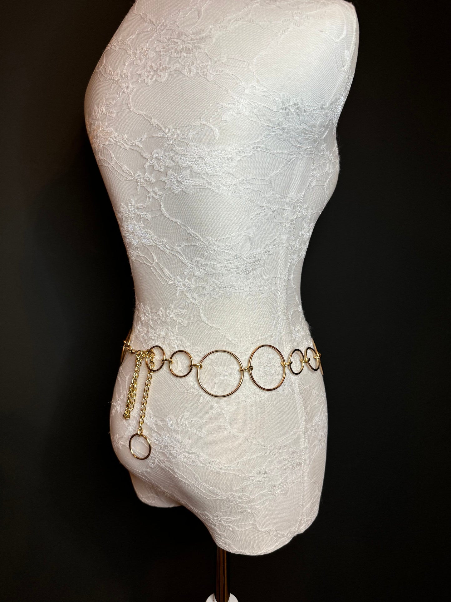 X-long Ring Belt, Metal Ring Belt, Teen Sizes, Sizes 18”-60”, Custom, Fan Design, Fan Collection, Gold, Silver Metal belt, Fashion Accessory