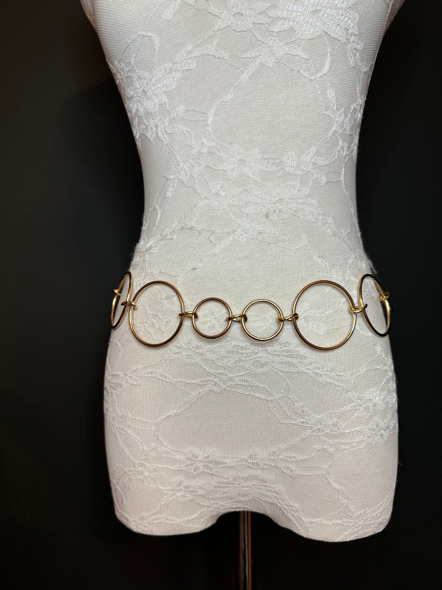 X-long Ring Belt, Metal Ring Belt, Teen Sizes, Sizes 18”-60”, Custom, Fan Design, Fan Collection, Gold, Silver Metal belt, Fashion Accessory