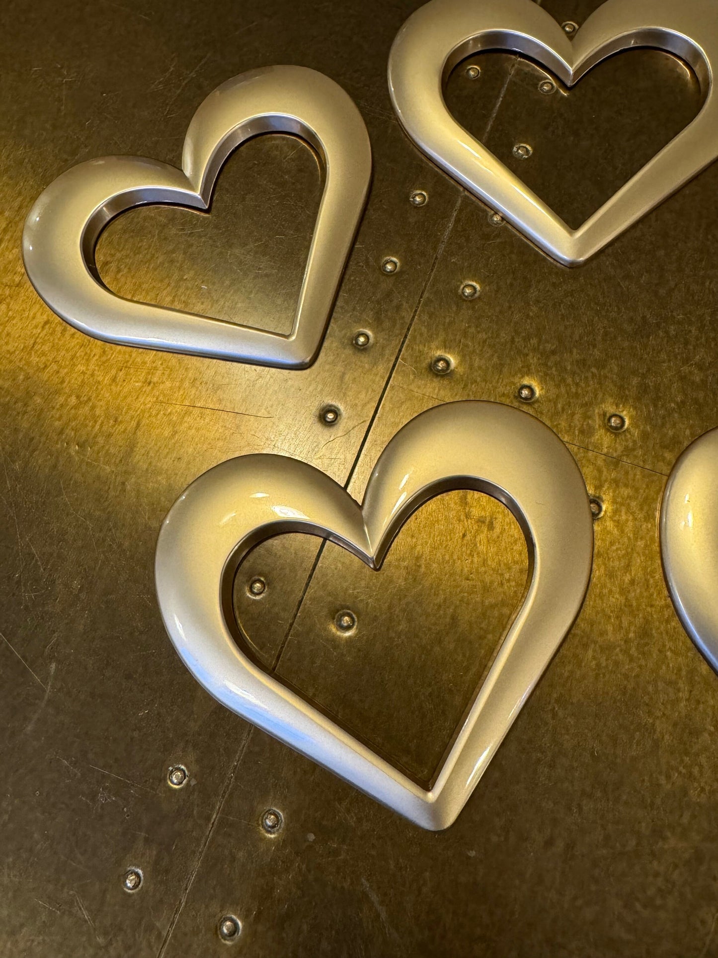 3.5” Heart Metal Buckle, Matt Gold, Heart, Buckle, Clothing, Swimwear, Tops, Crafts, Couture, Fashion, Swimwear Collection