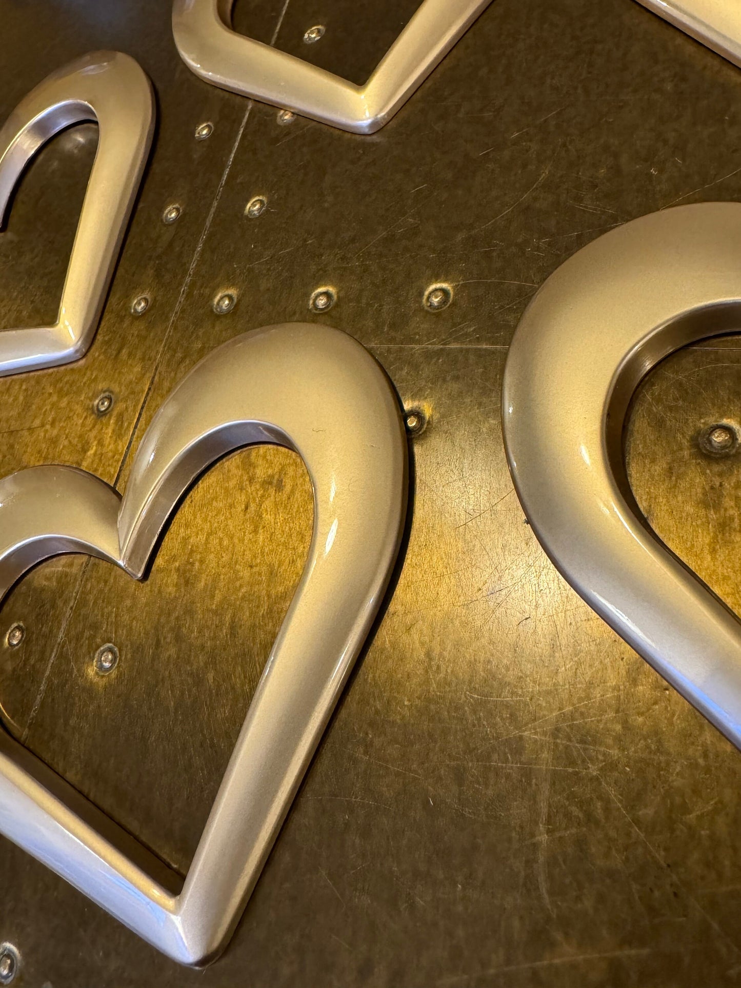 3.5” Heart Metal Buckle, Matt Gold, Heart, Buckle, Clothing, Swimwear, Tops, Crafts, Couture, Fashion, Swimwear Collection