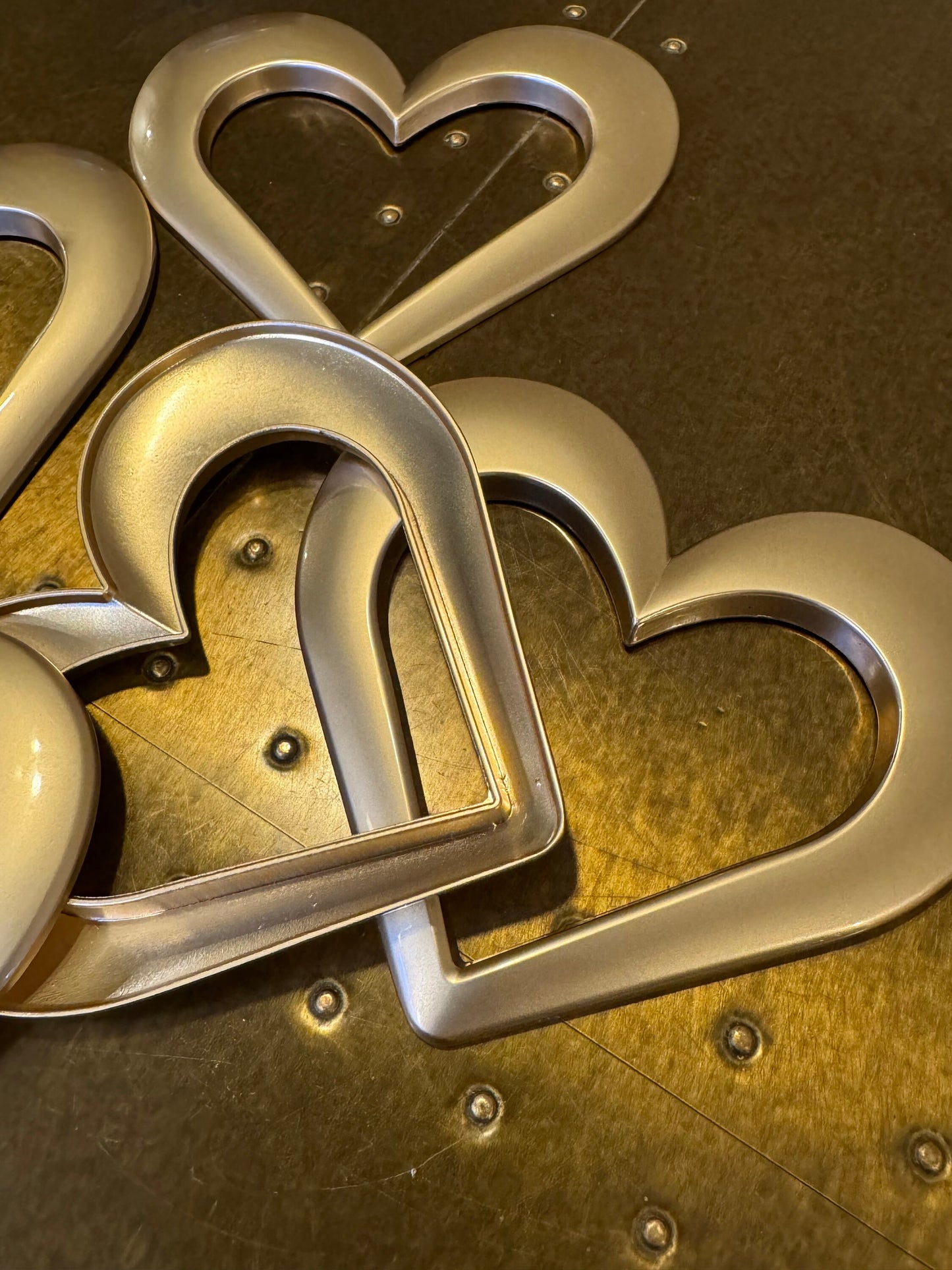 3.5” Heart Metal Buckle, Matt Gold, Heart, Buckle, Clothing, Swimwear, Tops, Crafts, Couture, Fashion, Swimwear Collection