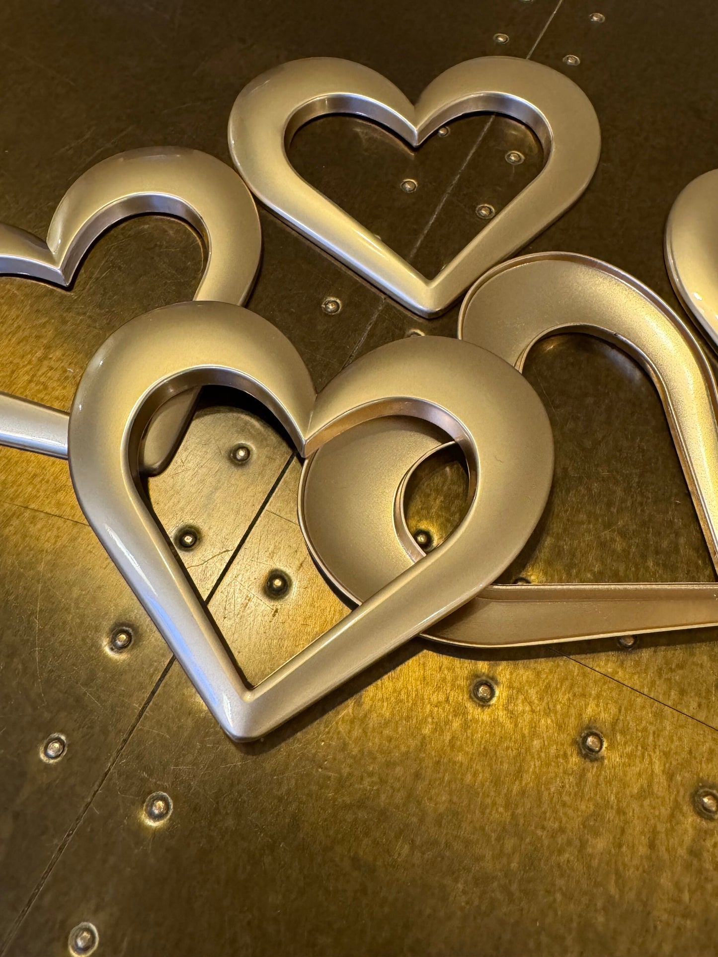 3.5” Heart Metal Buckle, Matt Gold, Heart, Buckle, Clothing, Swimwear, Tops, Crafts, Couture, Fashion, Swimwear Collection