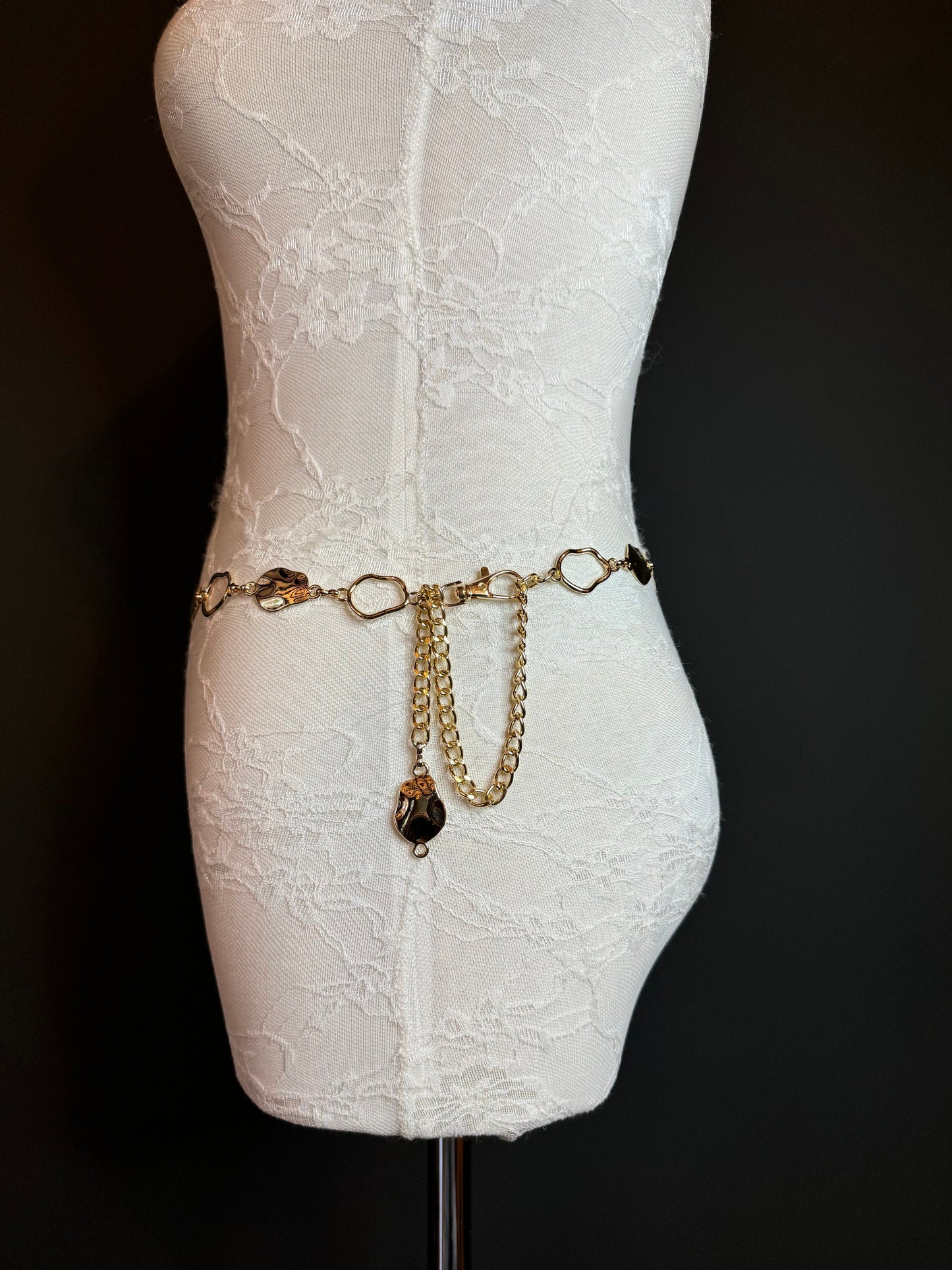 X-long Ring Belt, Metal 1” Rings Belt, Teen Sizes, Size 18”-60”, Fan Design, Fan Collection, Gold, Silver Metal belt, Fashion Accessory