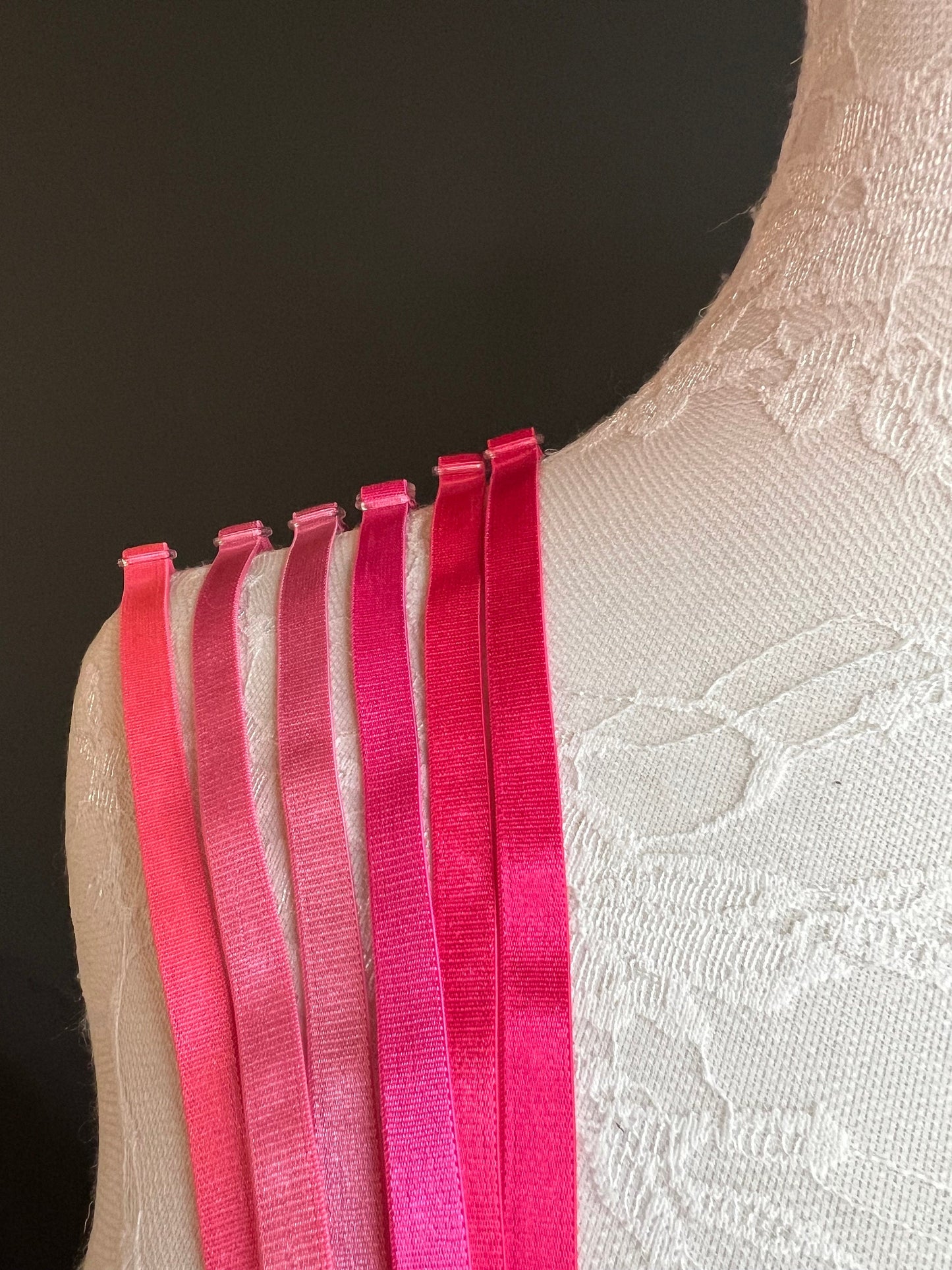 Bra Straps, Bra Elastic, Sewing Bra Straps, 82 Colours, Adjustable, Sew on, Lingerie, 6mm, 10mm, Red, Pink