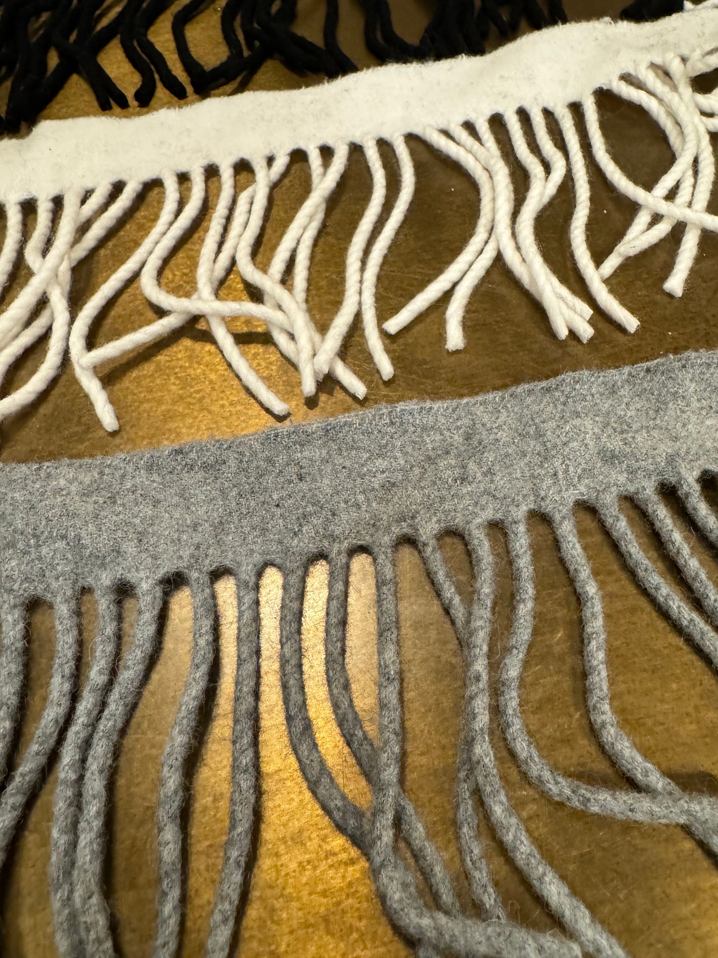 Fringe, 4.5” Wide Luxurious Soft Polyester Fringe, Tassel, Blanket Fringe, 4 Colours, Furnishings, Craft, Clothing, 11cm wide, Knitwear