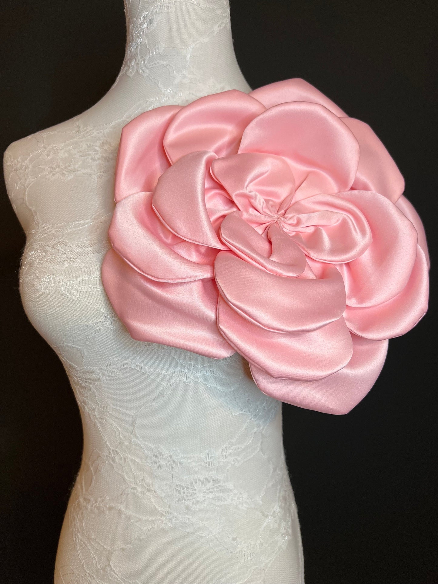 Oversized Large Corsage Flower, 9 colours, 11” Wide, 27cm, Pin on Corsage, Bridal, Clothing, Dress, Hat, Accessory, FAN Design