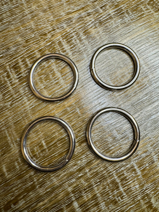 Thick Metal Ring, 5mm Thickness Silver Metal Ring, High Quality, Welded Metal Ring, Shiny Metal Silver Ring, 49mm, 2”,Bags, Clothing, Crafts