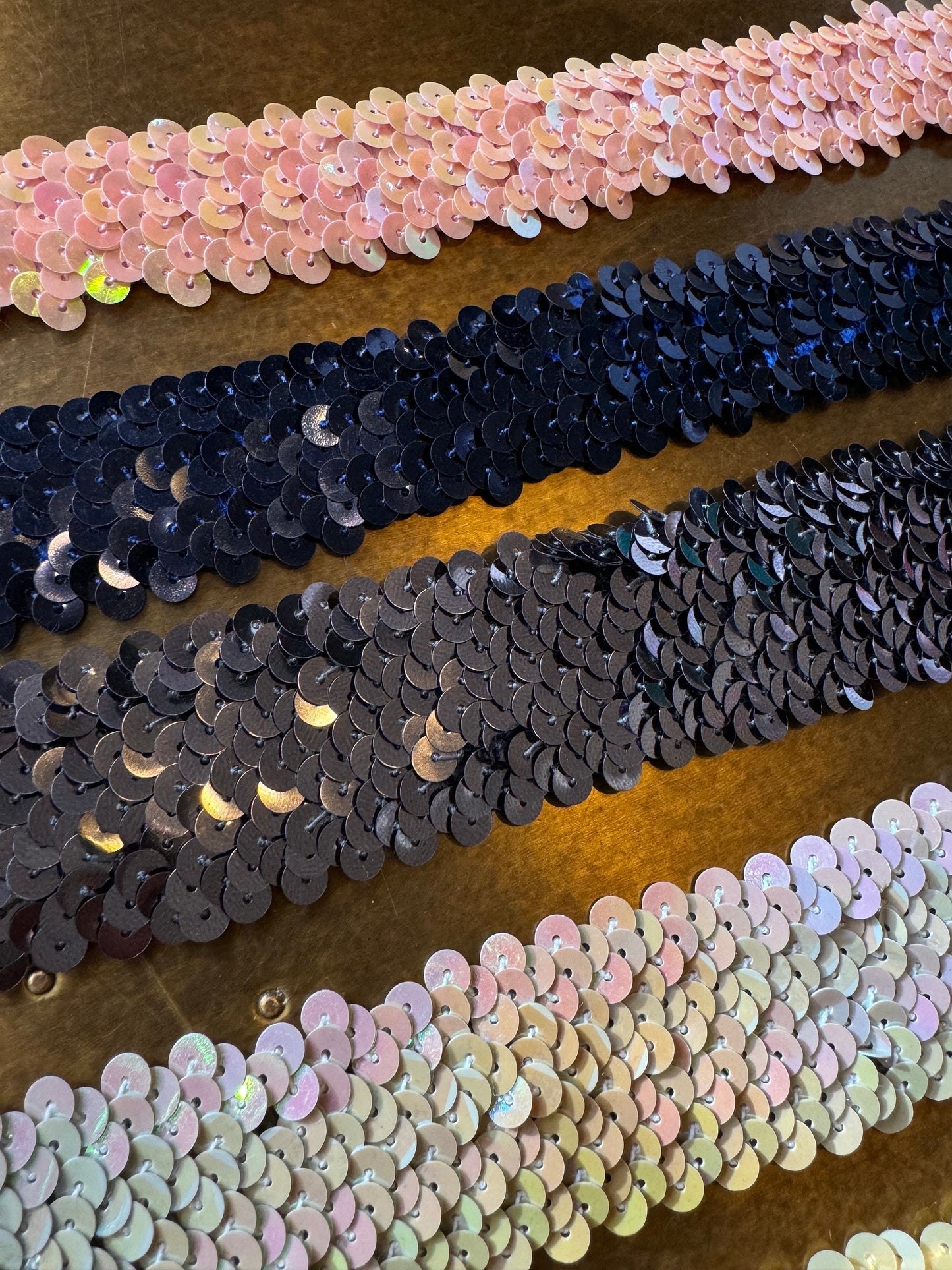 3 row, 4 row Stretch sequin trim, colours, craft,costume, Elasticated sequins, Quality sequins elastic, 40mm, 30mm 3c 4 row sequins,Headband