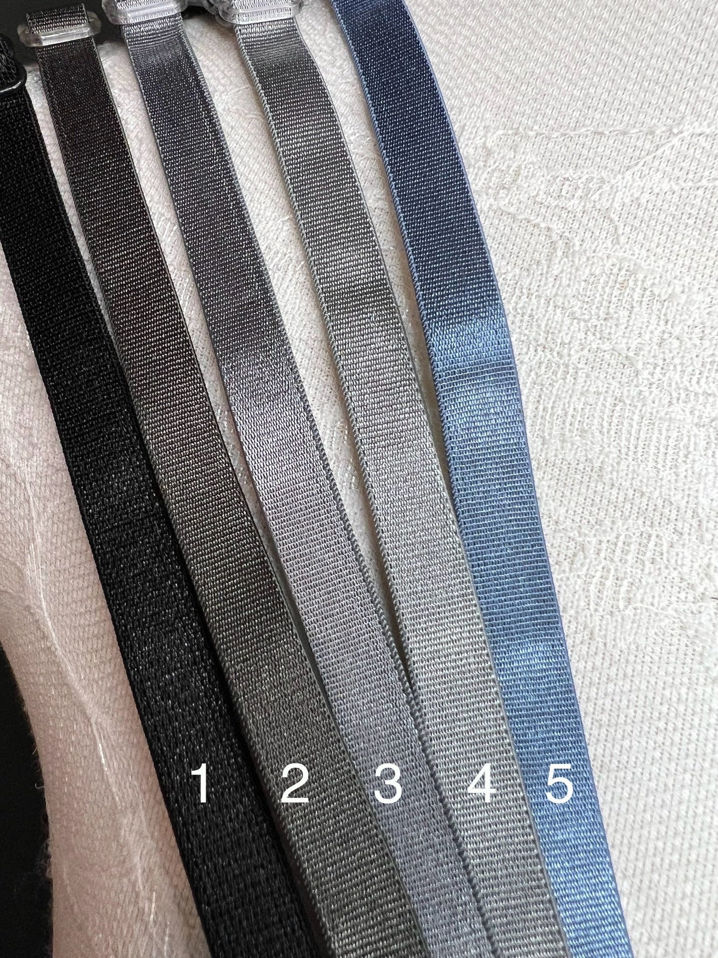 6mm, 10mm, Bra Straps, 6mm, 10mm, Bra Elastic, Sewing Bra Straps, 82 Colours, Adjustable, Sew on, Lingerie, Black, Grey, Ivory, White