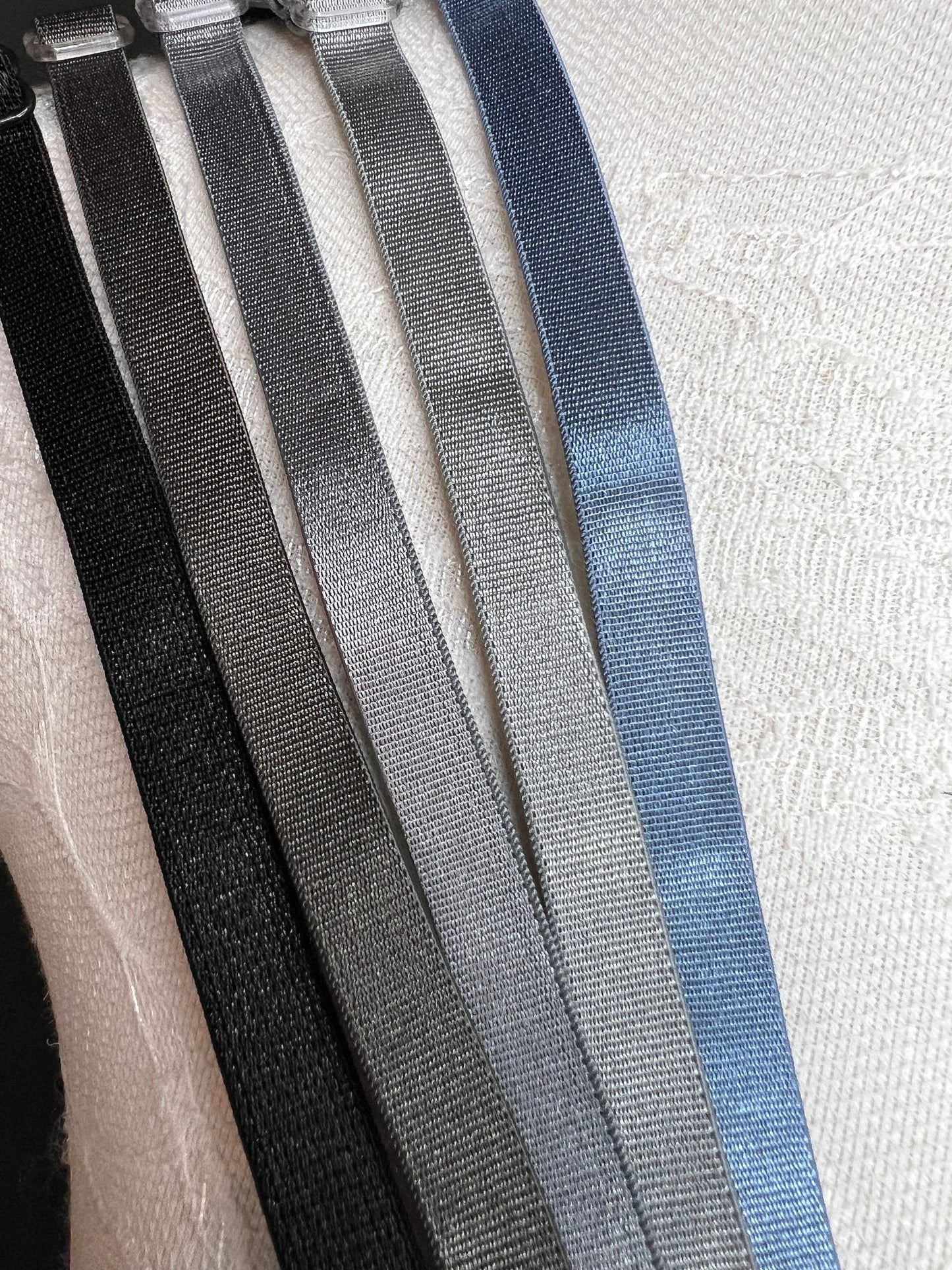 6mm, 10mm, Bra Straps, 6mm, 10mm, Bra Elastic, Sewing Bra Straps, 82 Colours, Adjustable, Sew on, Lingerie, Black, Grey, Ivory, White