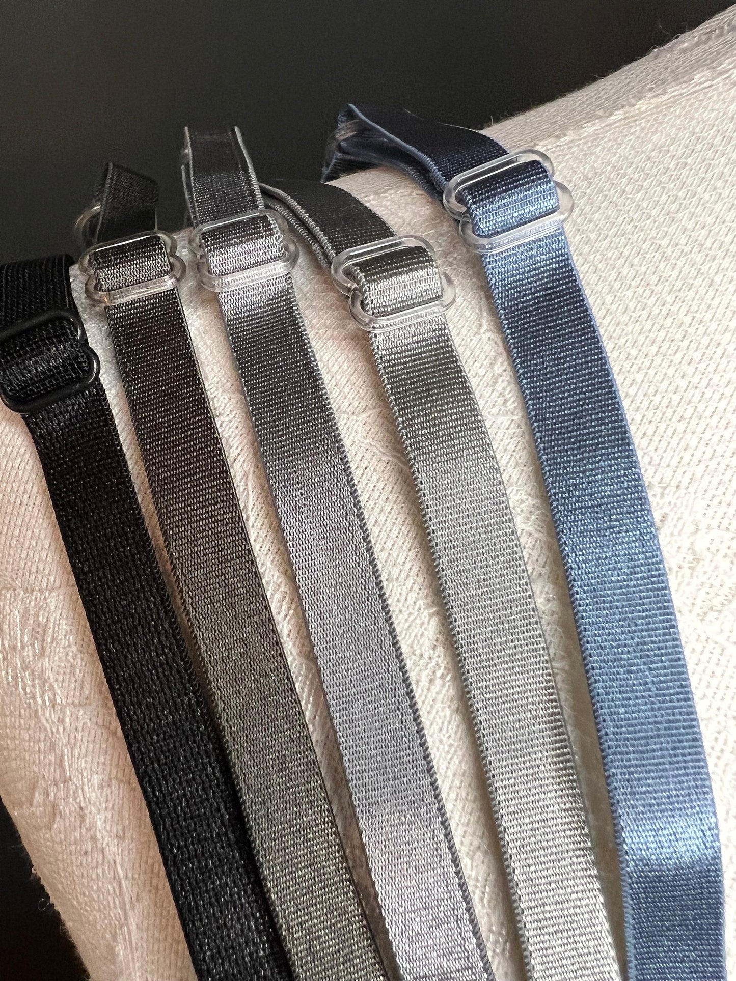 6mm, 10mm, Bra Straps, 6mm, 10mm, Bra Elastic, Sewing Bra Straps, 82 Colours, Adjustable, Sew on, Lingerie, Black, Grey, Ivory, White