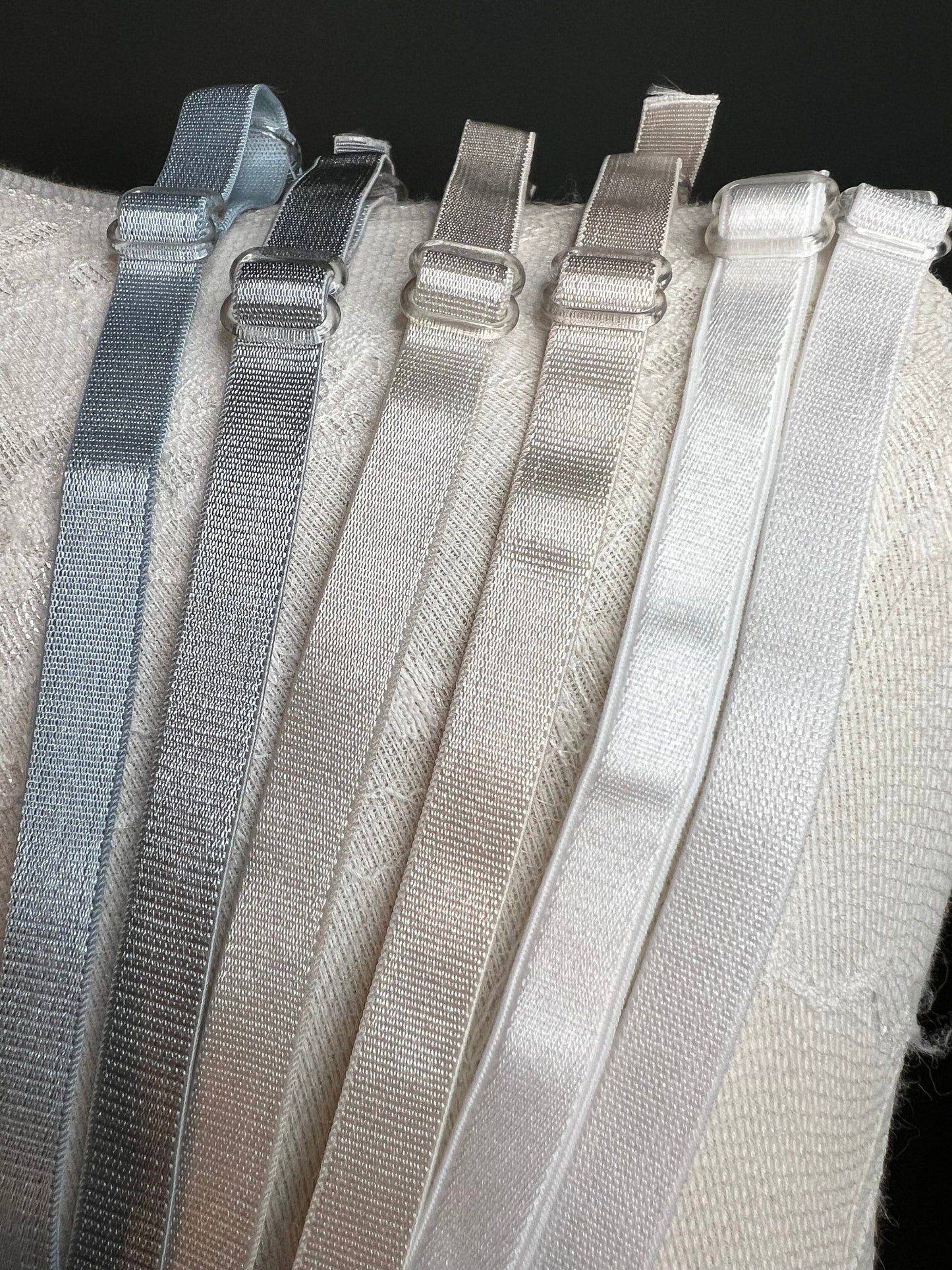 6mm, 10mm, Bra Straps, 6mm, 10mm, Bra Elastic, Sewing Bra Straps, 82 Colours, Adjustable, Sew on, Lingerie, Black, Grey, Ivory, White