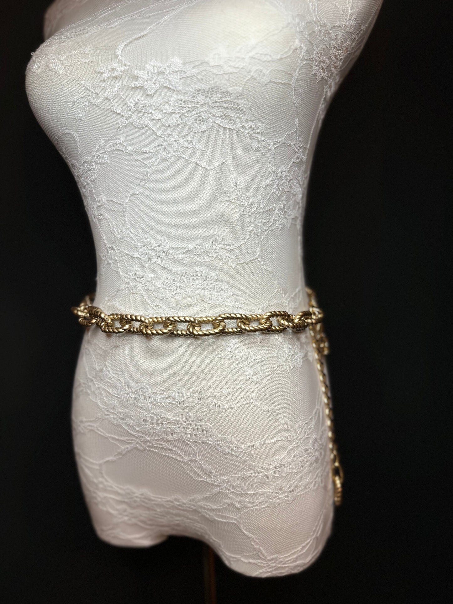 X-long Belt, Chain Belt, Matt Gold Belt, Belt, ABS Material Belt, Handmade, Fashion Belt, Accessory, Swimwear, Teen Sizes, 18”-70”, Fashion