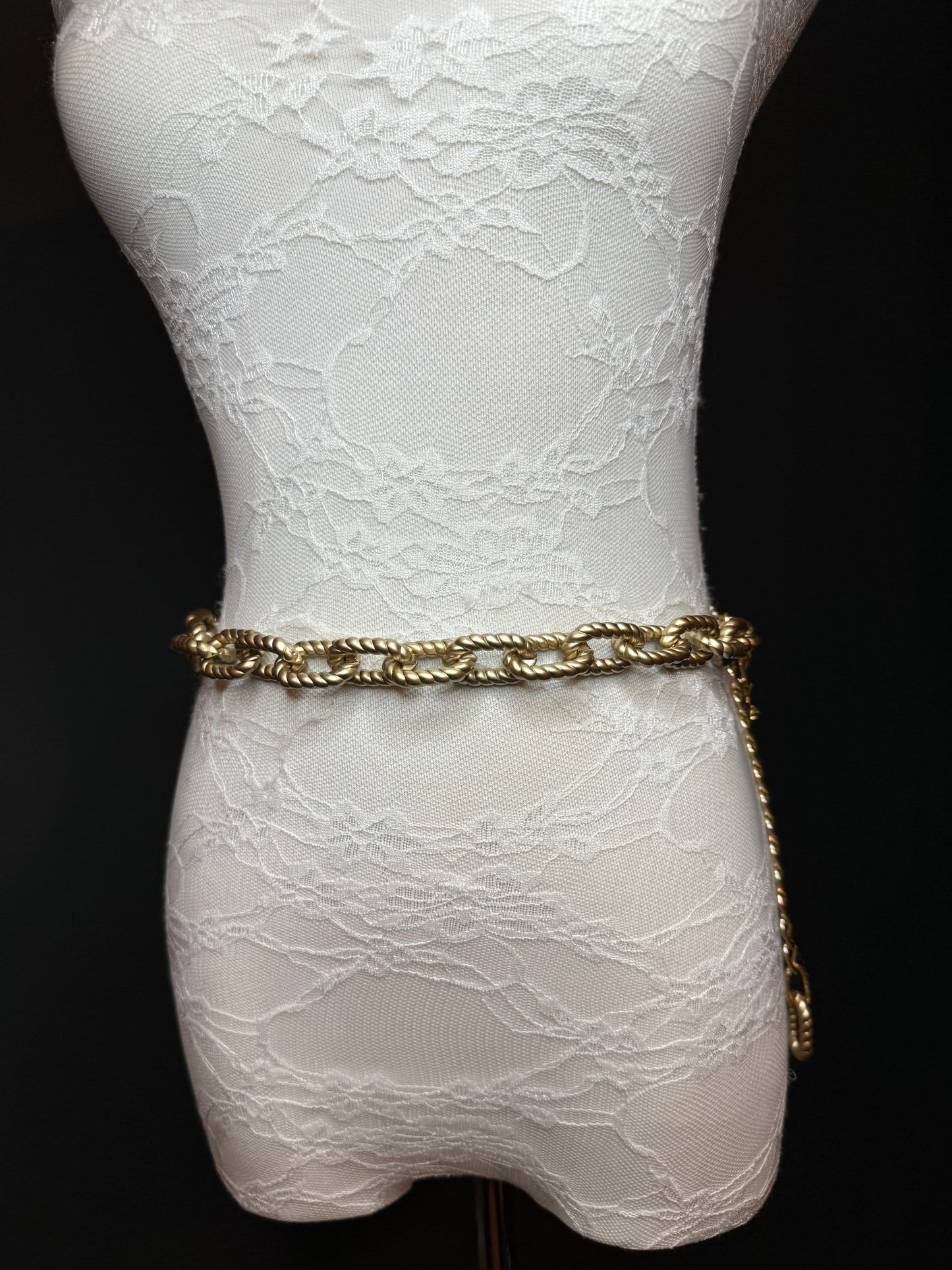 X-long Belt, Chain Belt, Matt Gold Belt, Belt, ABS Material Belt, Handmade, Fashion Belt, Accessory, Swimwear, Teen Sizes, 18”-70”, Fashion