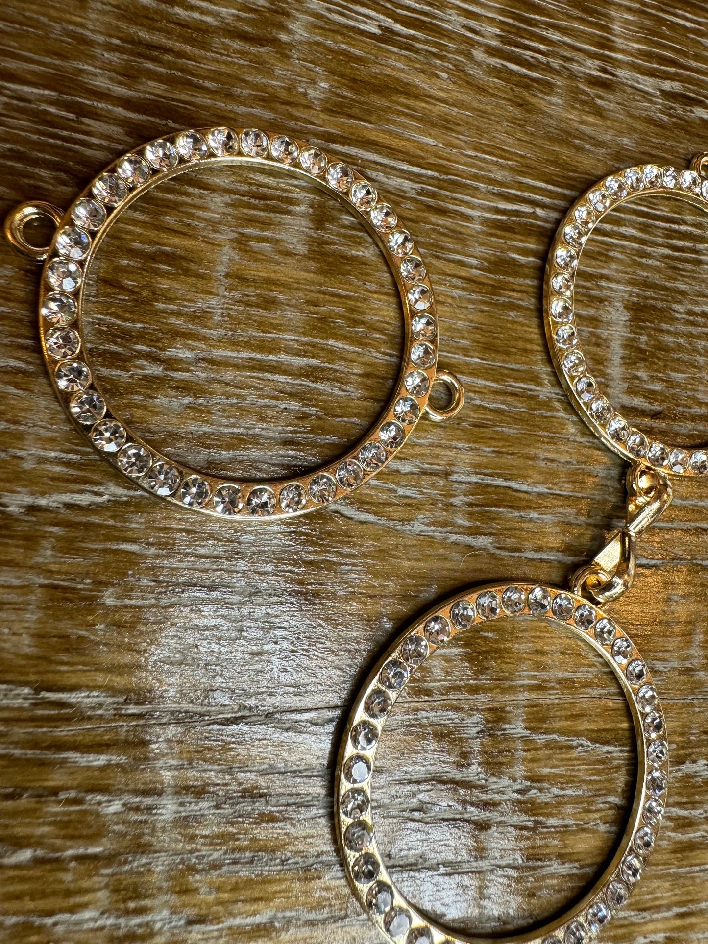 4cm Diamanté Solid Metal Rings, Rhinestone Rings, Silver, Gold, Swimwear, Crafts, Clothing, Belts Ring, Metal Ring, Buckle, Linked Rings