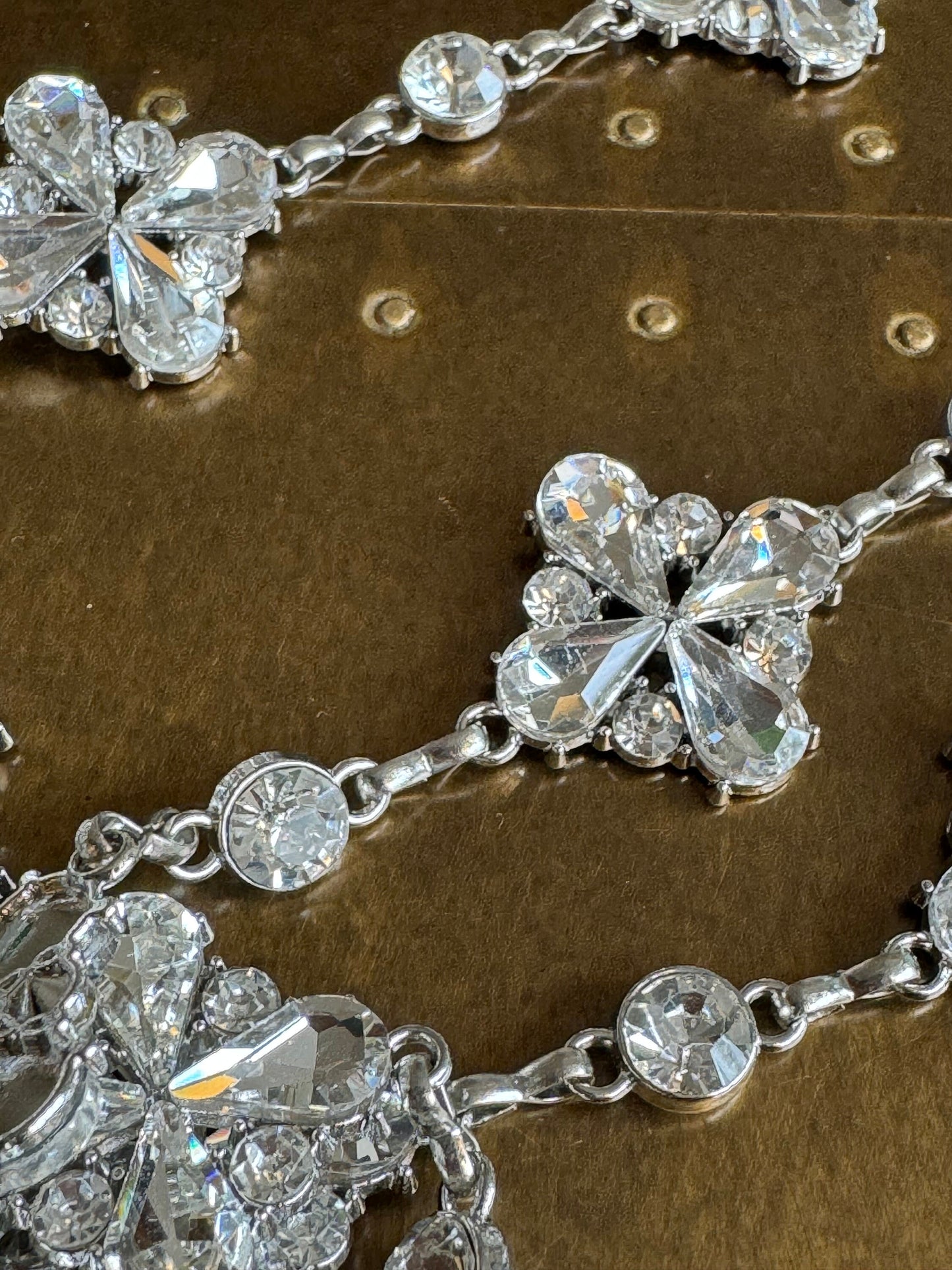 Diamanté Rhinestone Chain Trim, Bridal Wedding Headwear, 3cm Wide