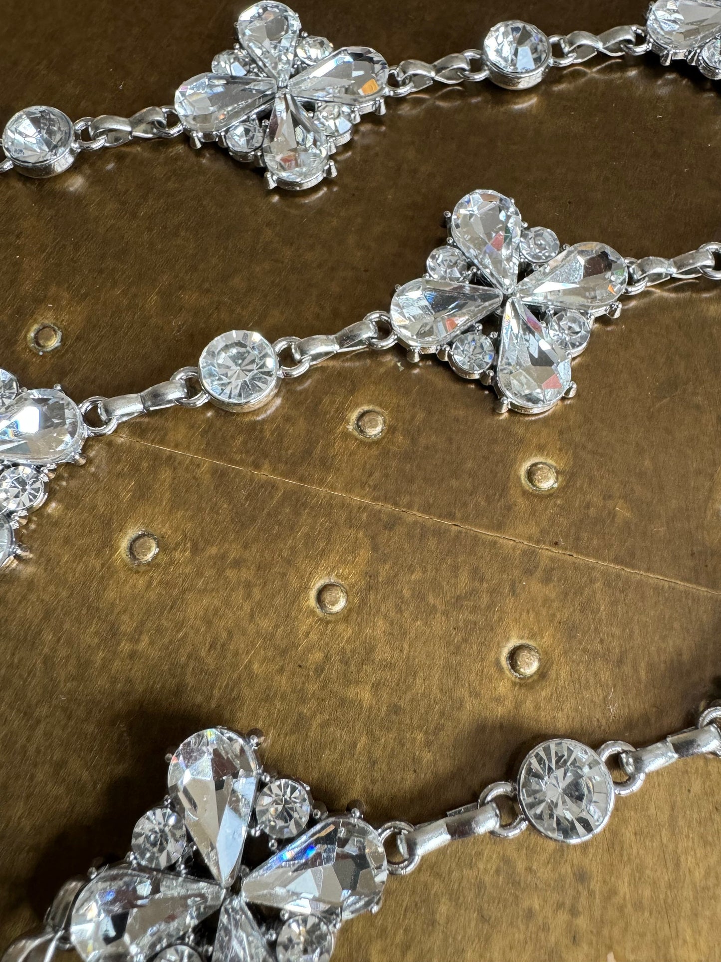 Diamanté Rhinestone Chain Trim, Bridal Wedding Headwear, 3cm Wide